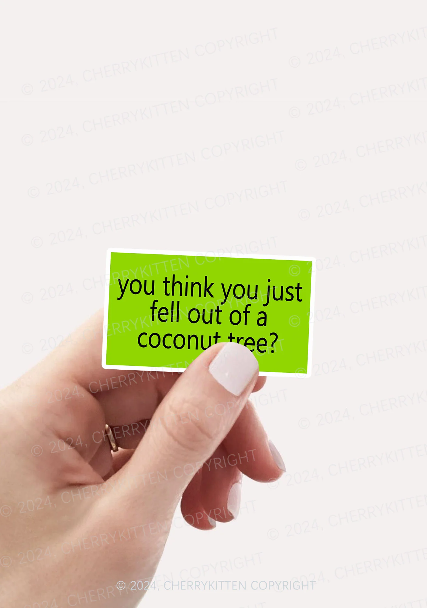 Coconut Tree 1Pc Y2K Sticker Cherrykitten - Image 2