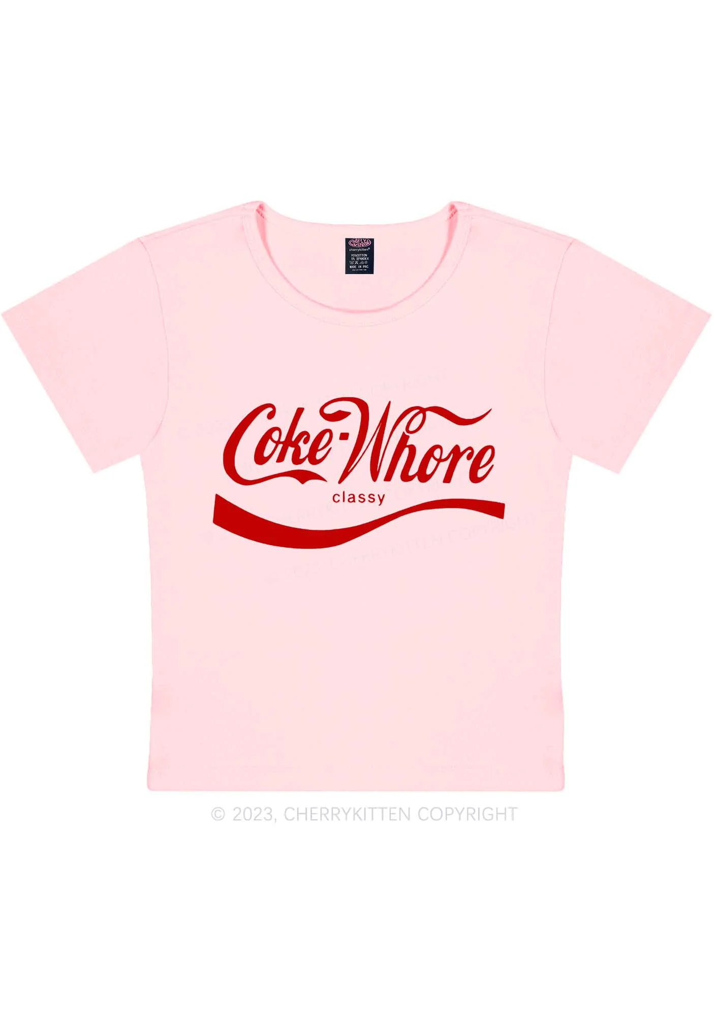 Coke Hore Y2K Baby Tee Cherrykitten - Image 10