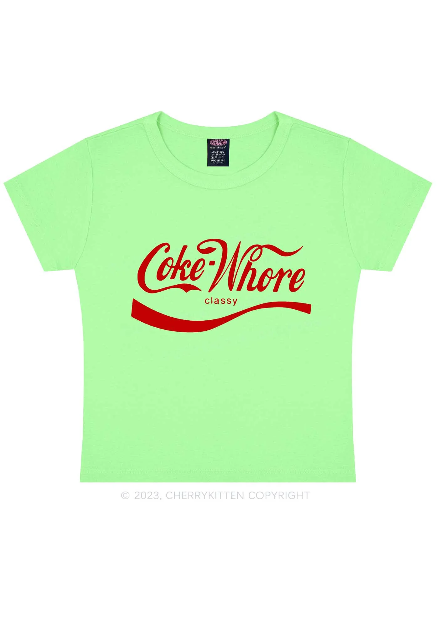 Coke Hore Y2K Baby Tee Cherrykitten - Image 11
