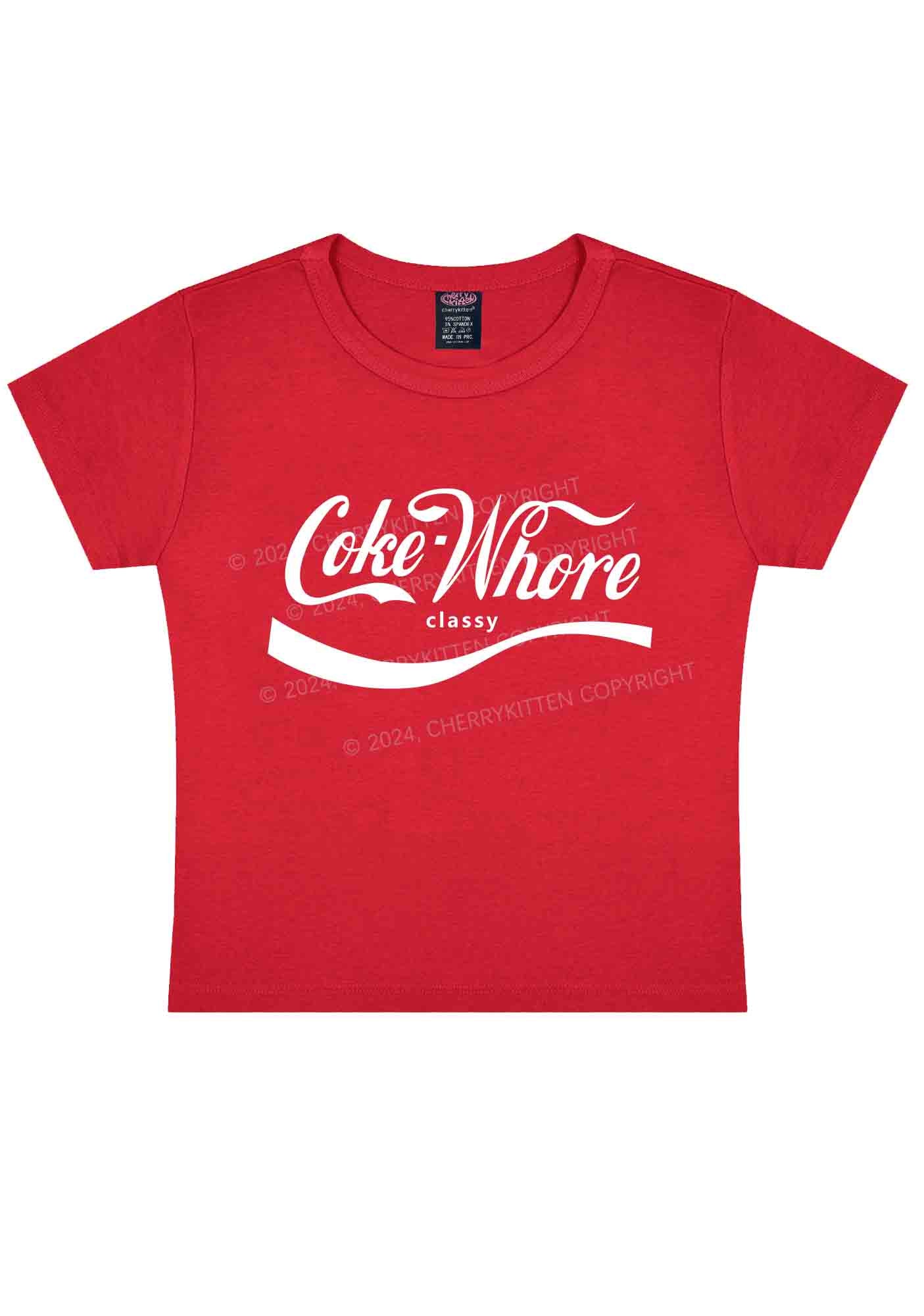 Coke Hore Y2K Baby Tee Cherrykitten - Image 3
