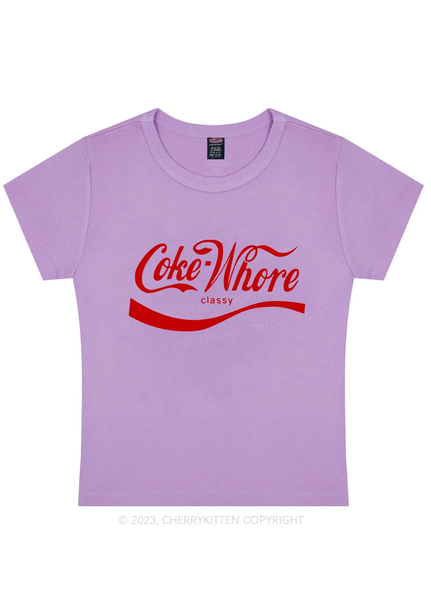 Coke Hore Y2K Baby Tee Cherrykitten - Image 6