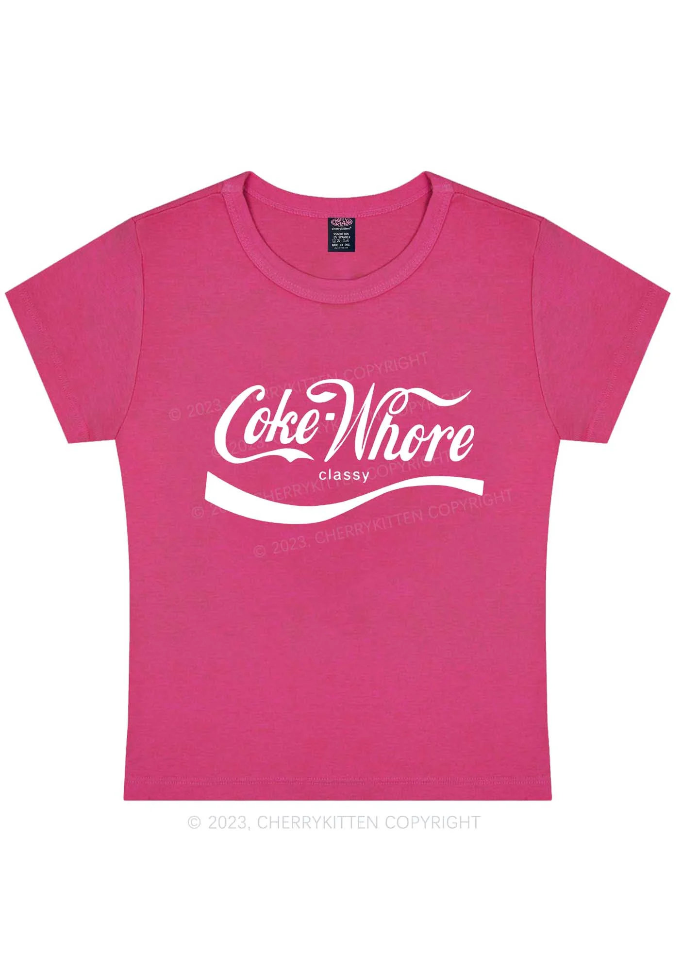 Coke Hore Y2K Baby Tee Cherrykitten - Image 7