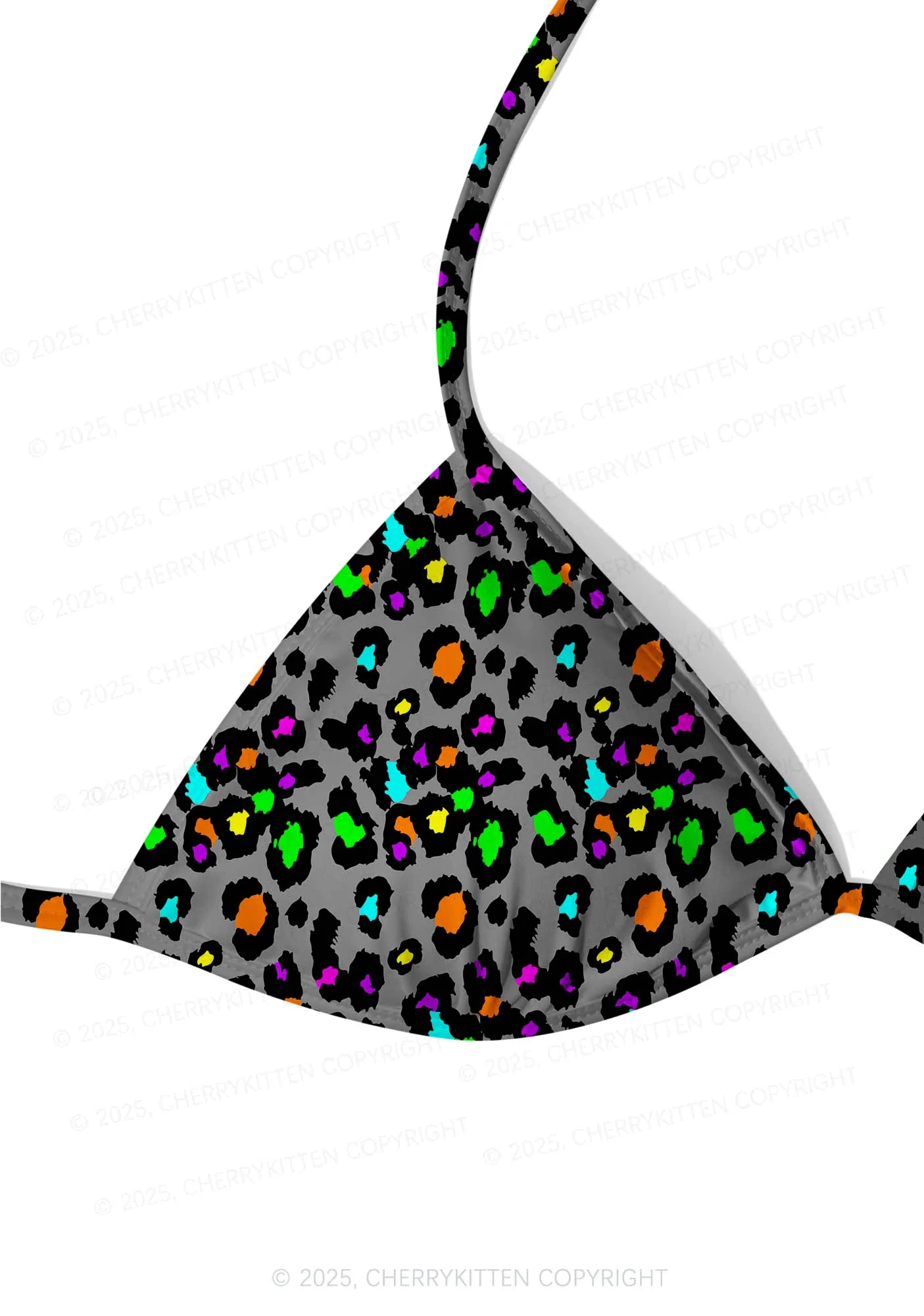 Color Leopard Y2K Print Bikini Set Cherrykitten - Image 3
