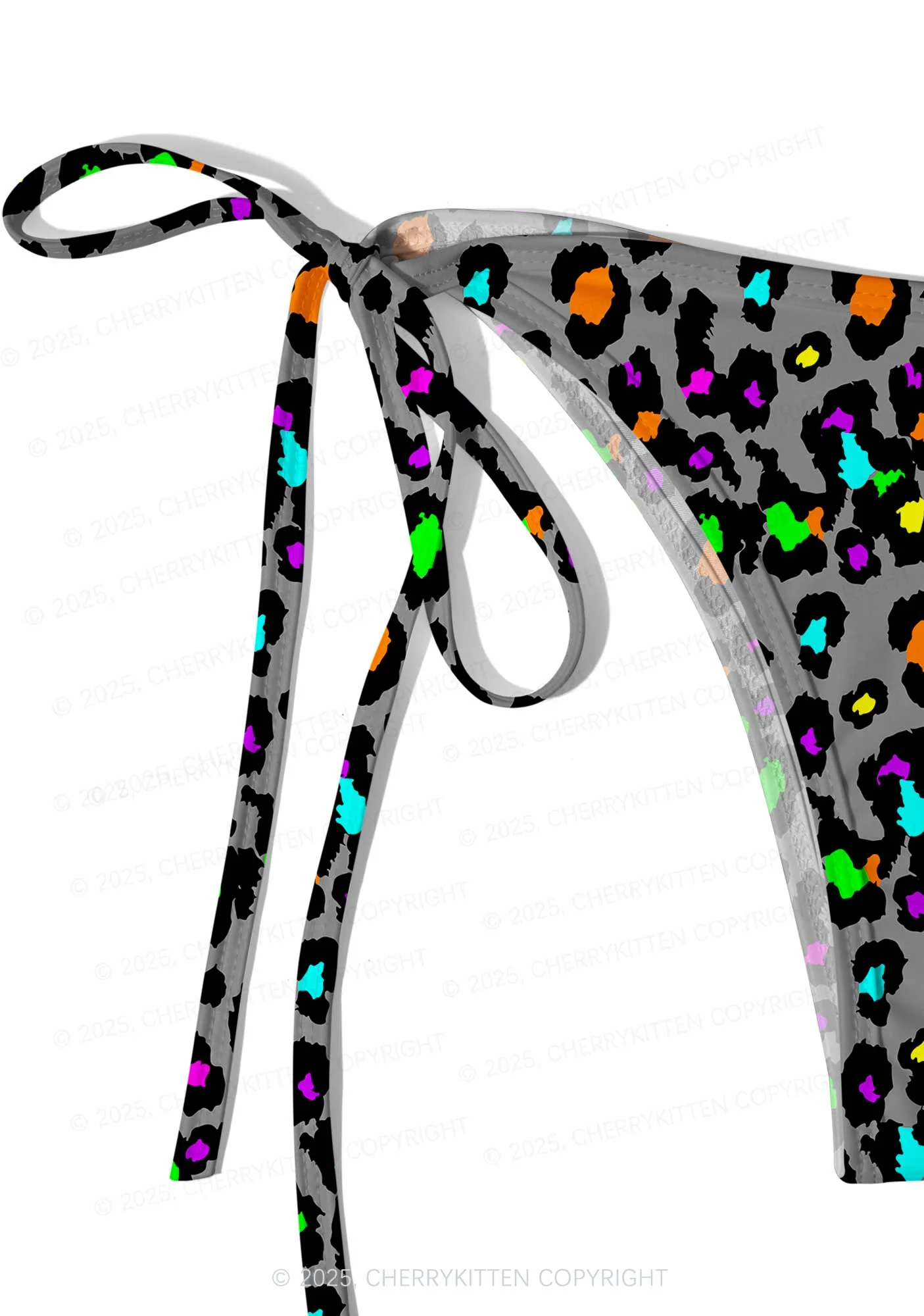 Color Leopard Y2K Print Bikini Set Cherrykitten - Image 5