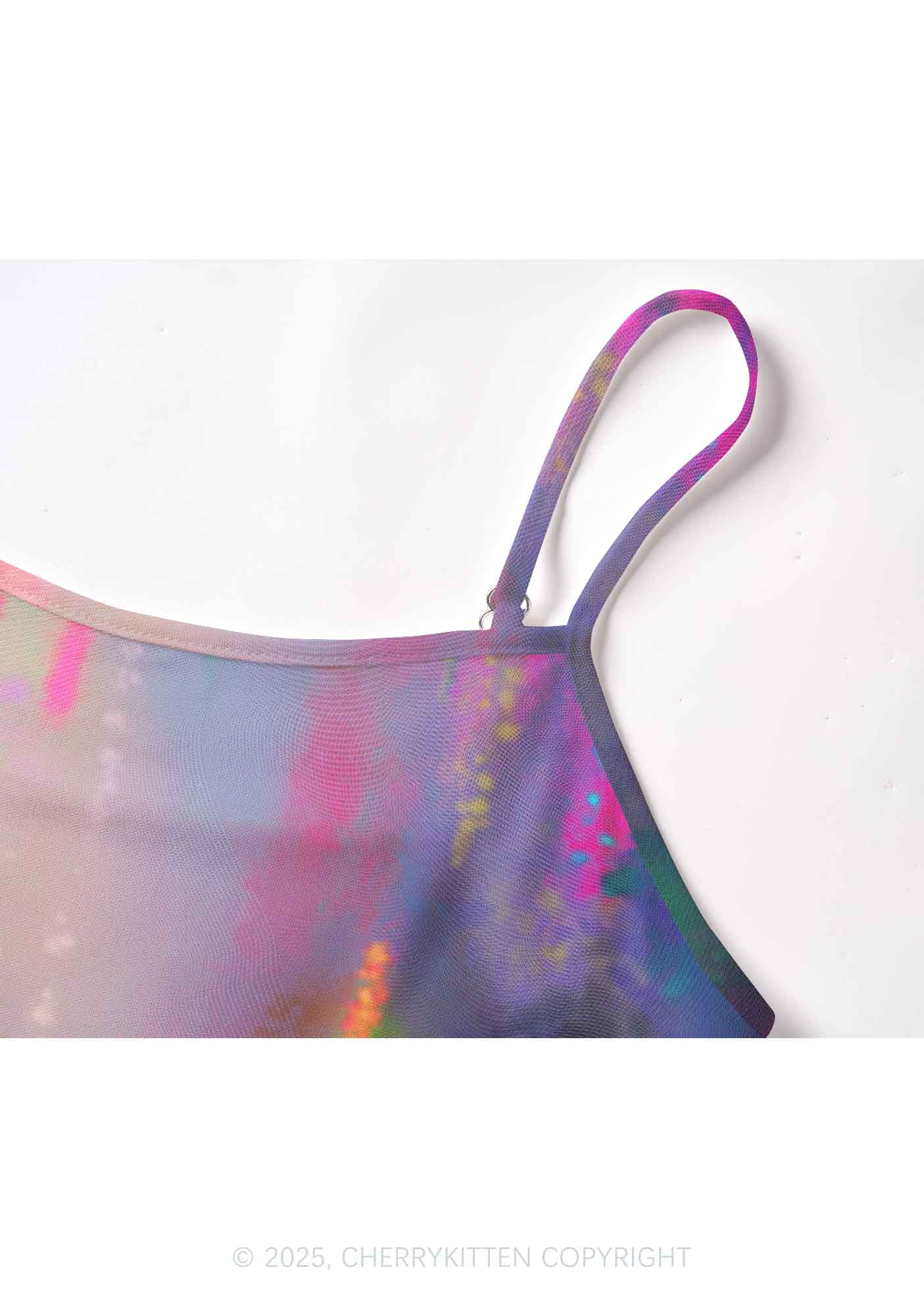 Colorful Daisies Y2K Mesh Cami Tank Cherrykitten - Image 5