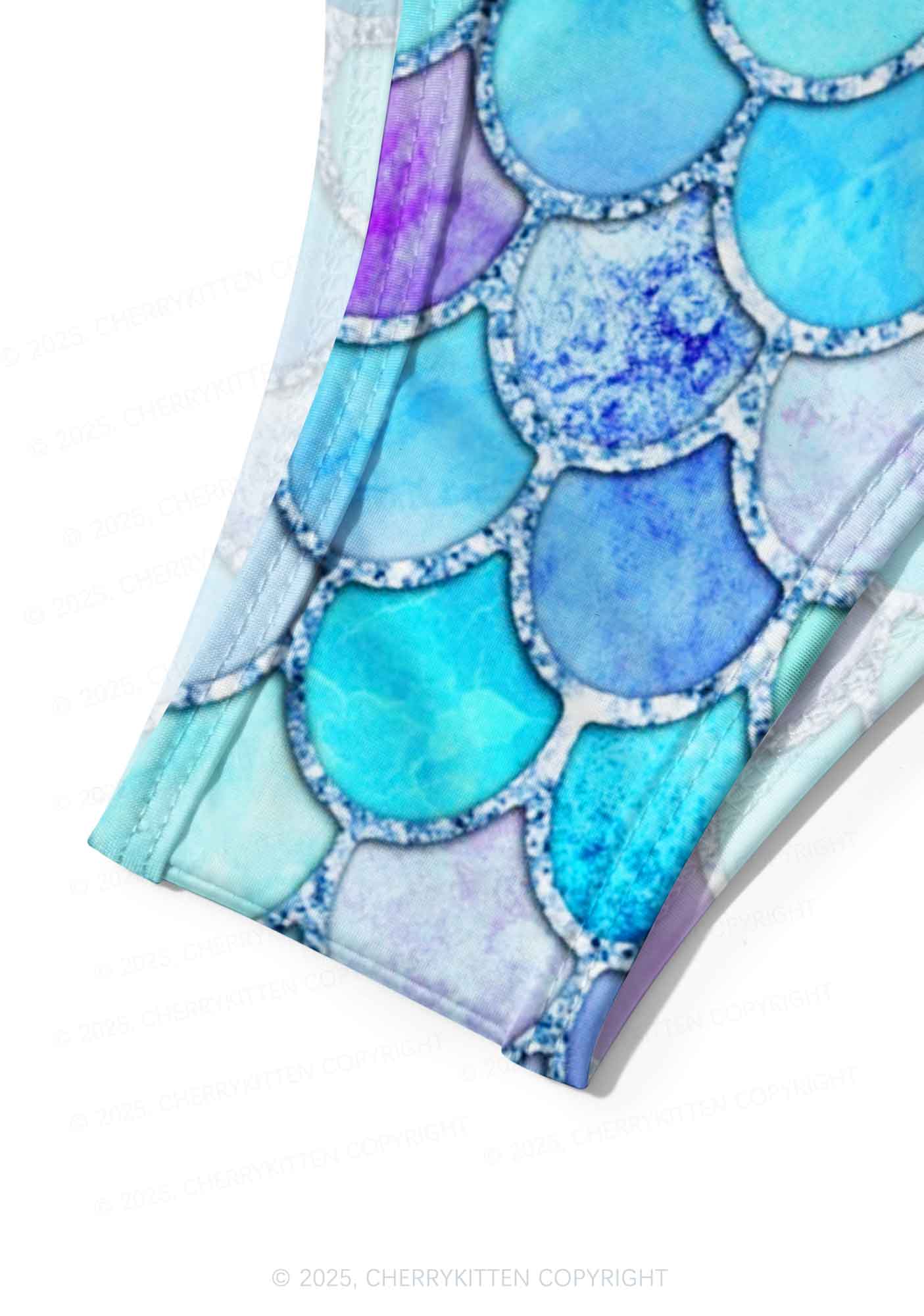 Colorful Fish Scales Y2K Print Bikini Set Cherrykitten - Image 6