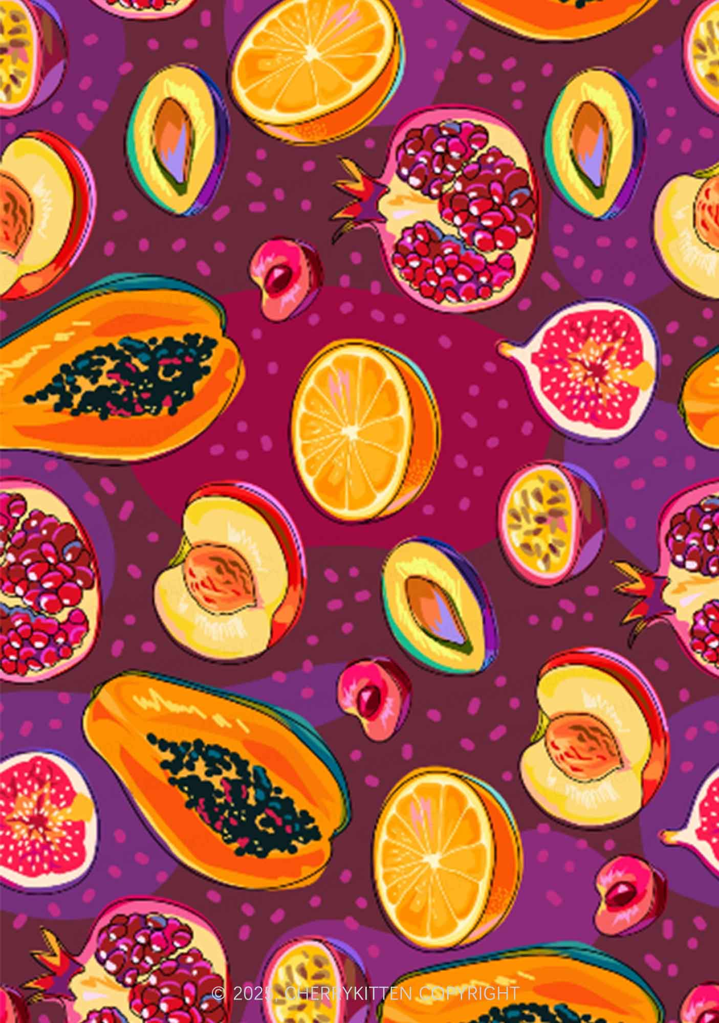 Colorful Fruits Y2K Print Bikini Set Cherrykitten - Image 2
