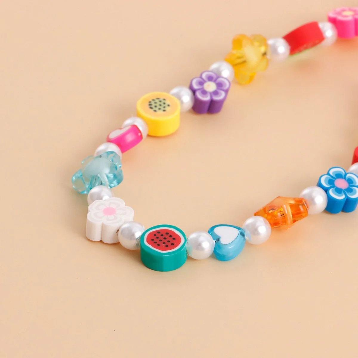 Colorful Polymer Clay Fruit Phone Charm - Image 3