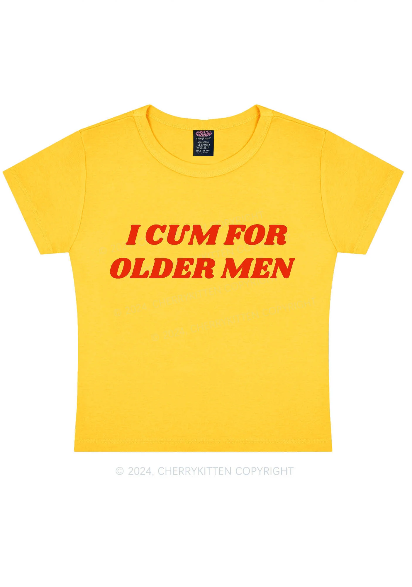 Come For Older Men Y2K Baby Tee Cherrykitten - Image 2