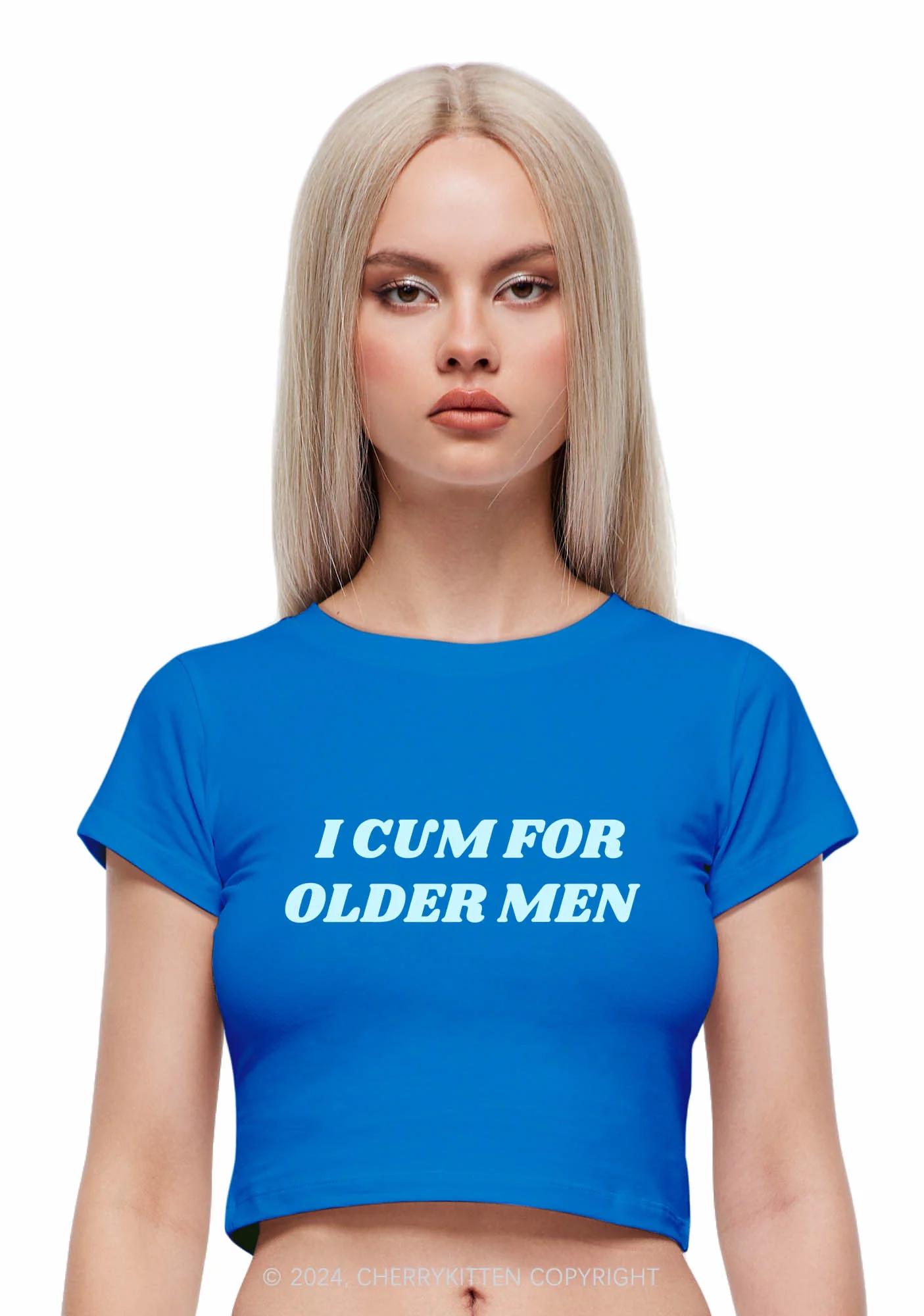 Come For Older Men Y2K Baby Tee Cherrykitten - Image 4
