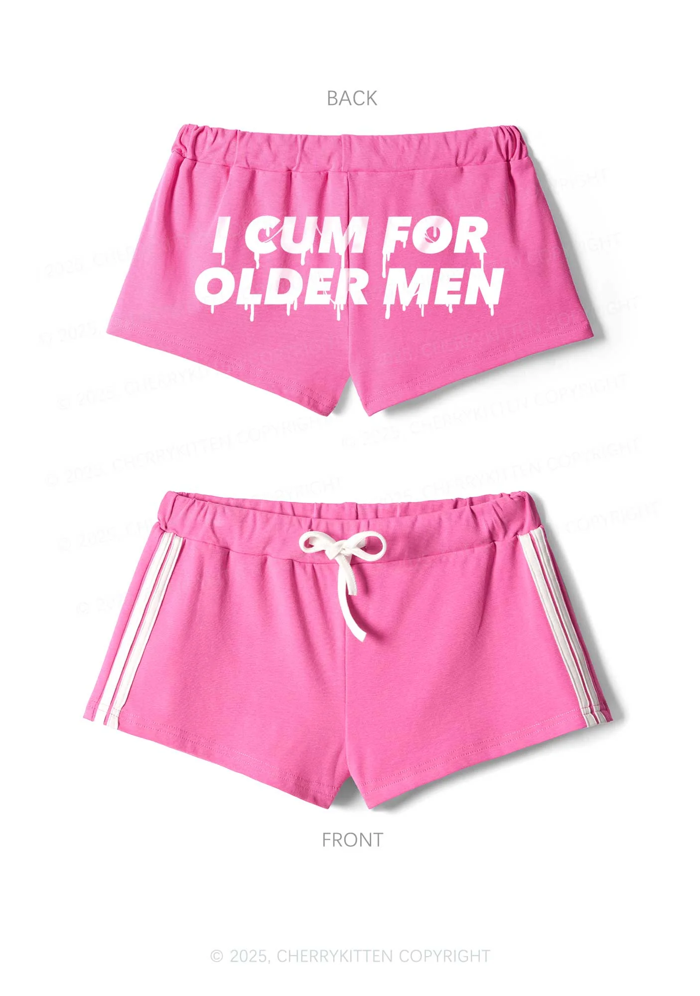 Come For Older Men Y2K Drawstring Mini Shorts Cherrykitten - Image 4