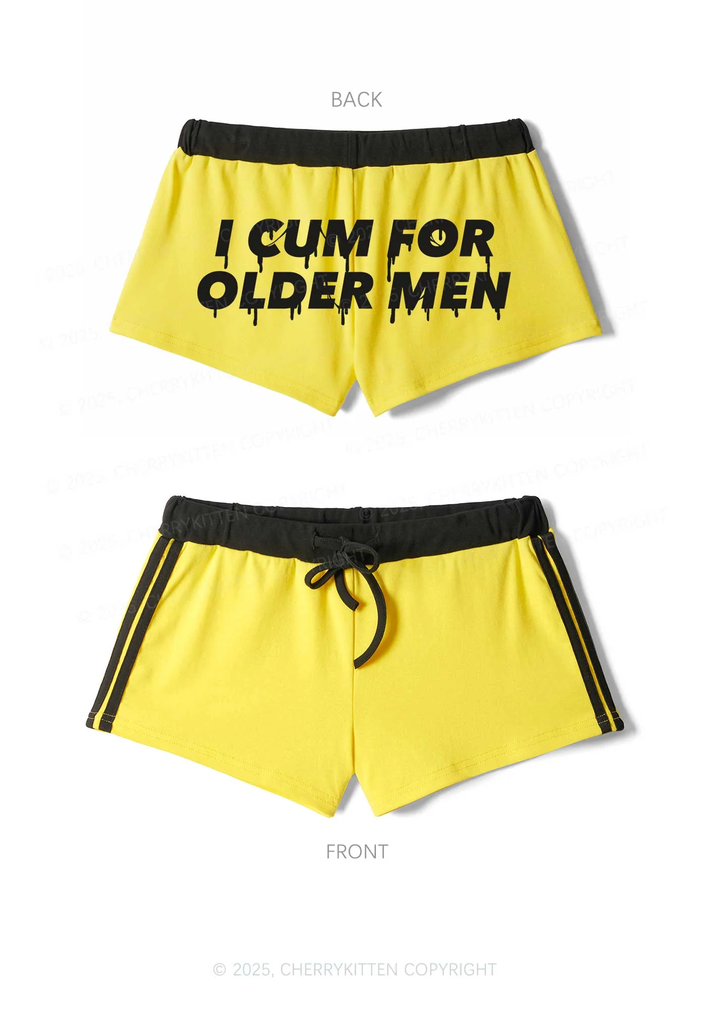 Come For Older Men Y2K Drawstring Mini Shorts Cherrykitten - Image 5