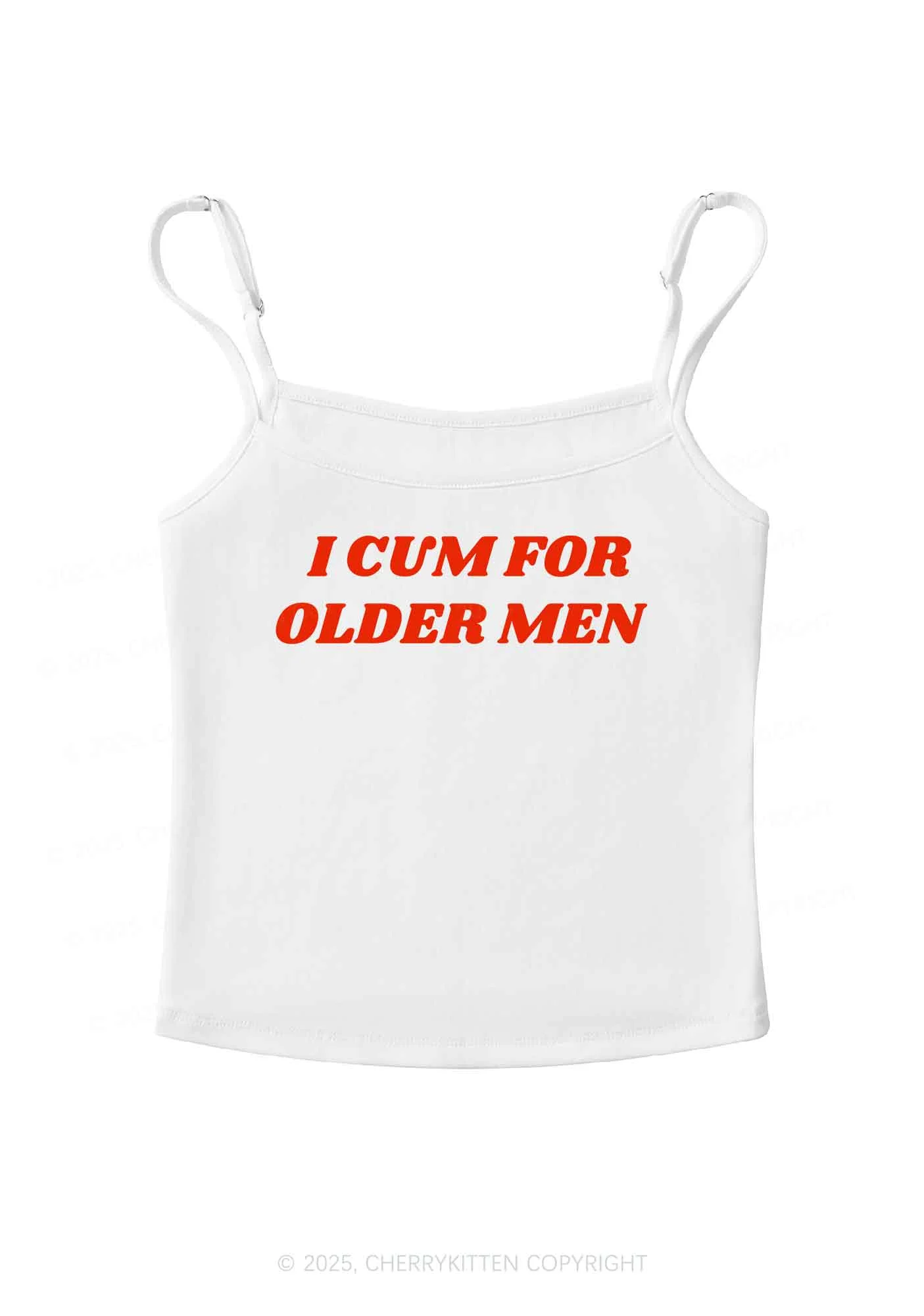 Come For Older Men Y2K Spaghetti Strap Cami Cherrykitten - Image 3