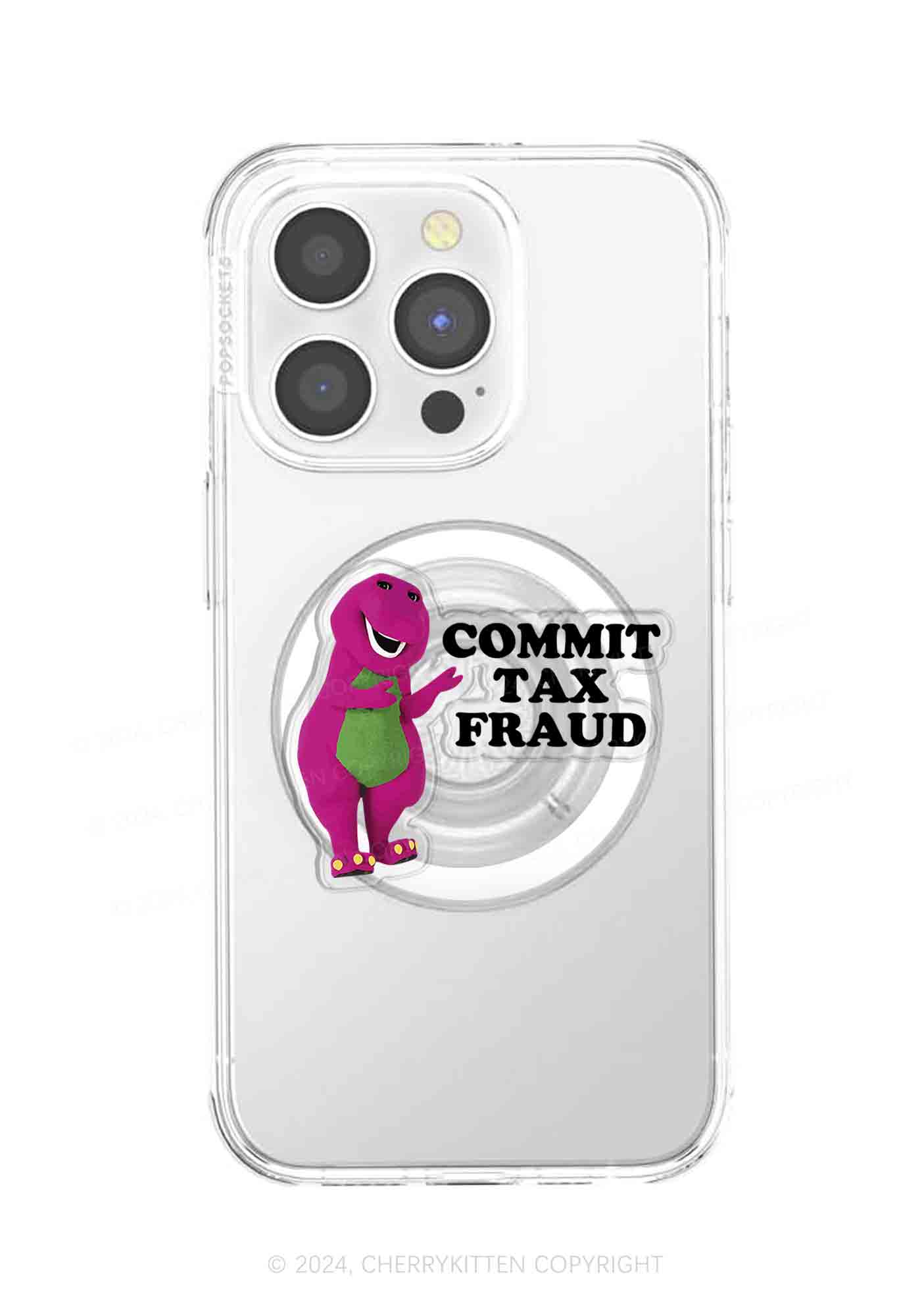 Commit Tax Fraud Y2K Magnetic Phone Grip Holder Cherrykitten - Image 2