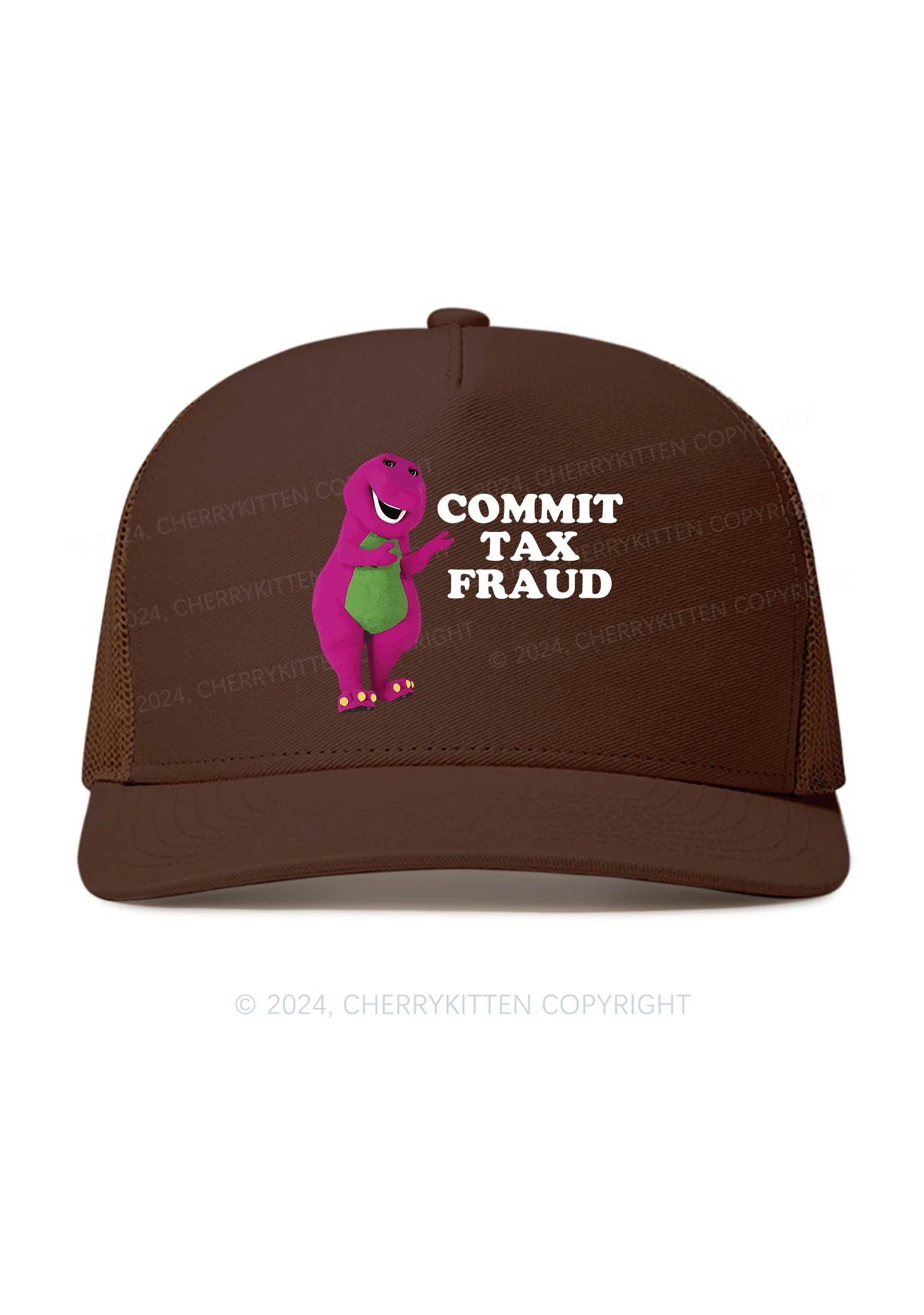 Commit Tax Fraud Y2K Trucker Mesh Hat Cherrykitten - Image 4