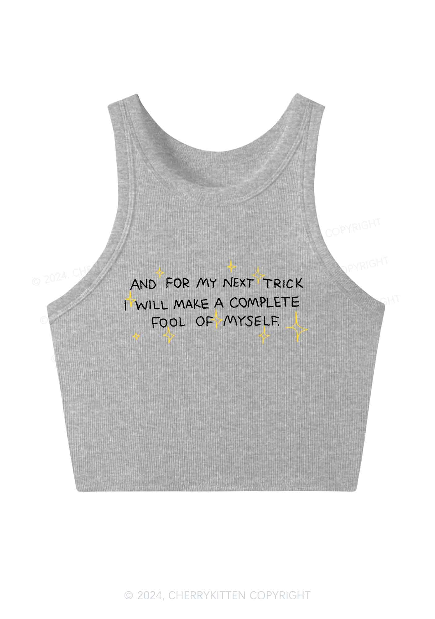 Complete Fool Of Myself Y2K Crop Tank Top Cherrykitten - Image 4