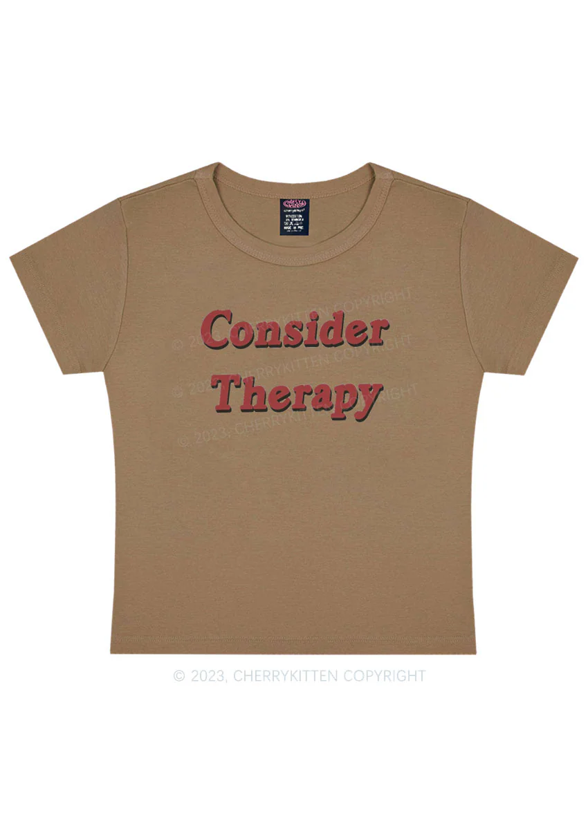 Consider Therapy Y2K Baby Tee Cherrykitten - Image 8