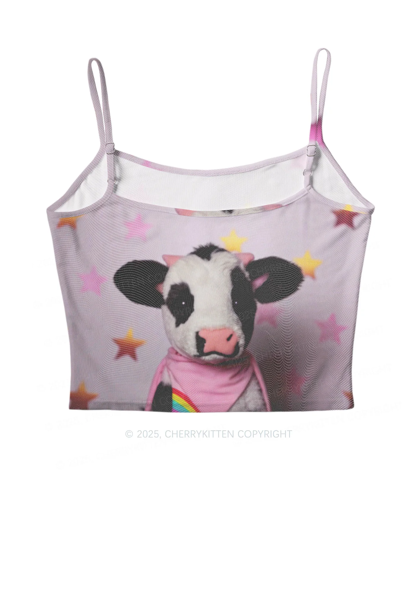 Cow Magic Stars Y2K Mesh Cami Tank Cherrykitten - Image 3