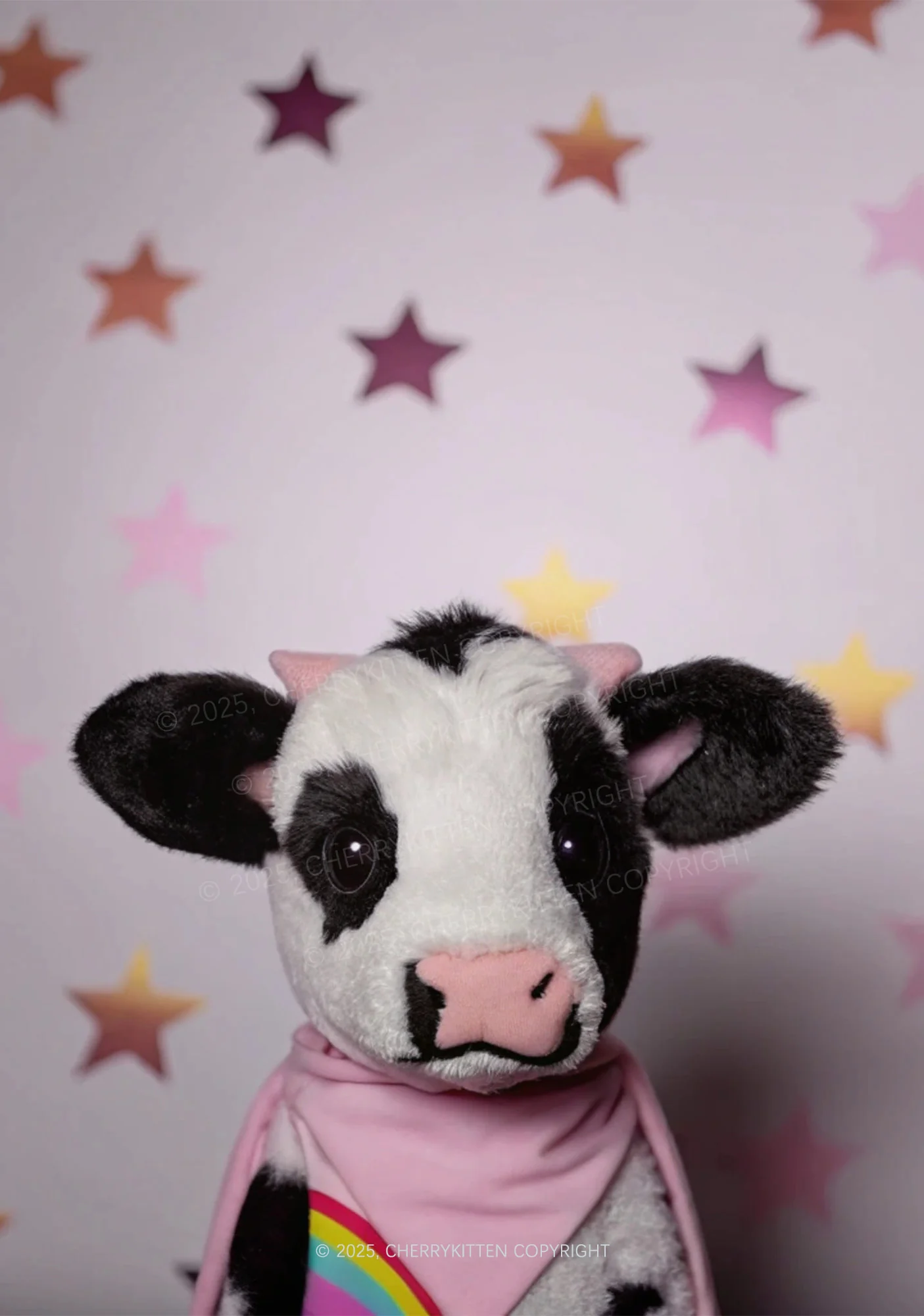 Cow Magic Stars Y2K Mesh Crop Top Cherrykitten - Image 2