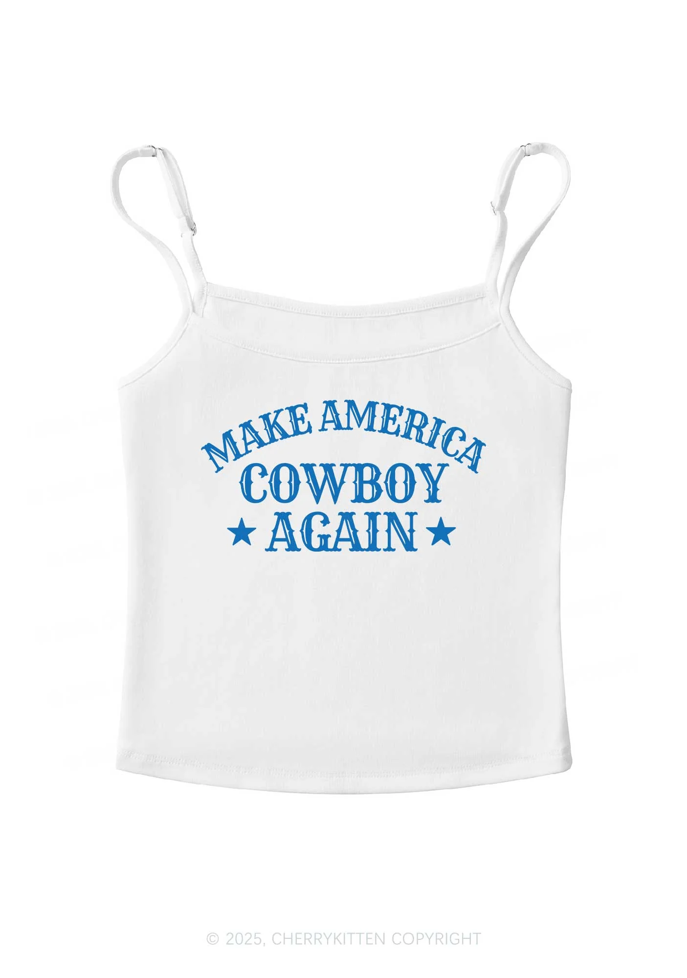 Cowboy Again Y2K Spaghetti Strap Cami Cherrykitten - Image 3