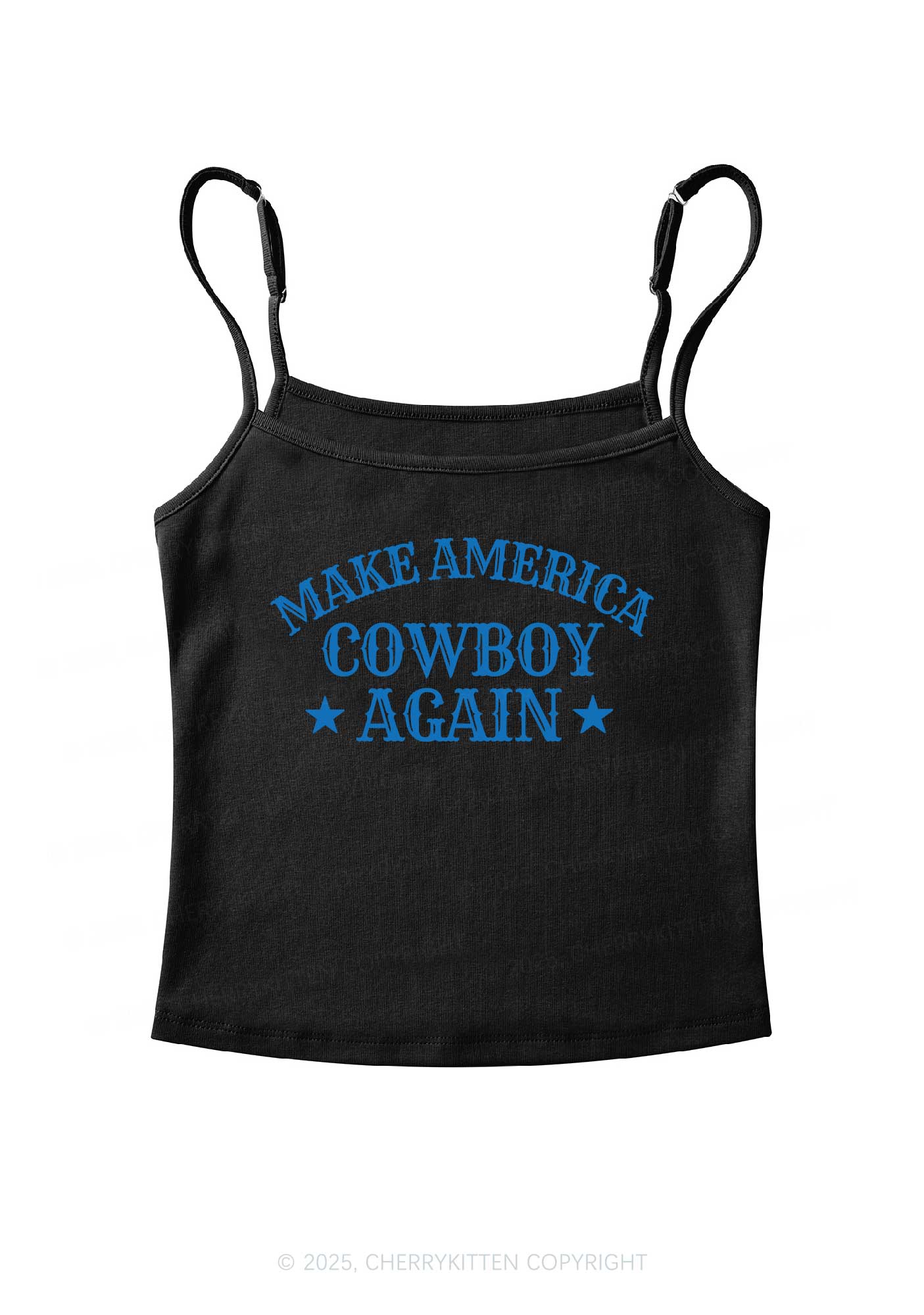 Cowboy Again Y2K Spaghetti Strap Cami Cherrykitten - Image 4