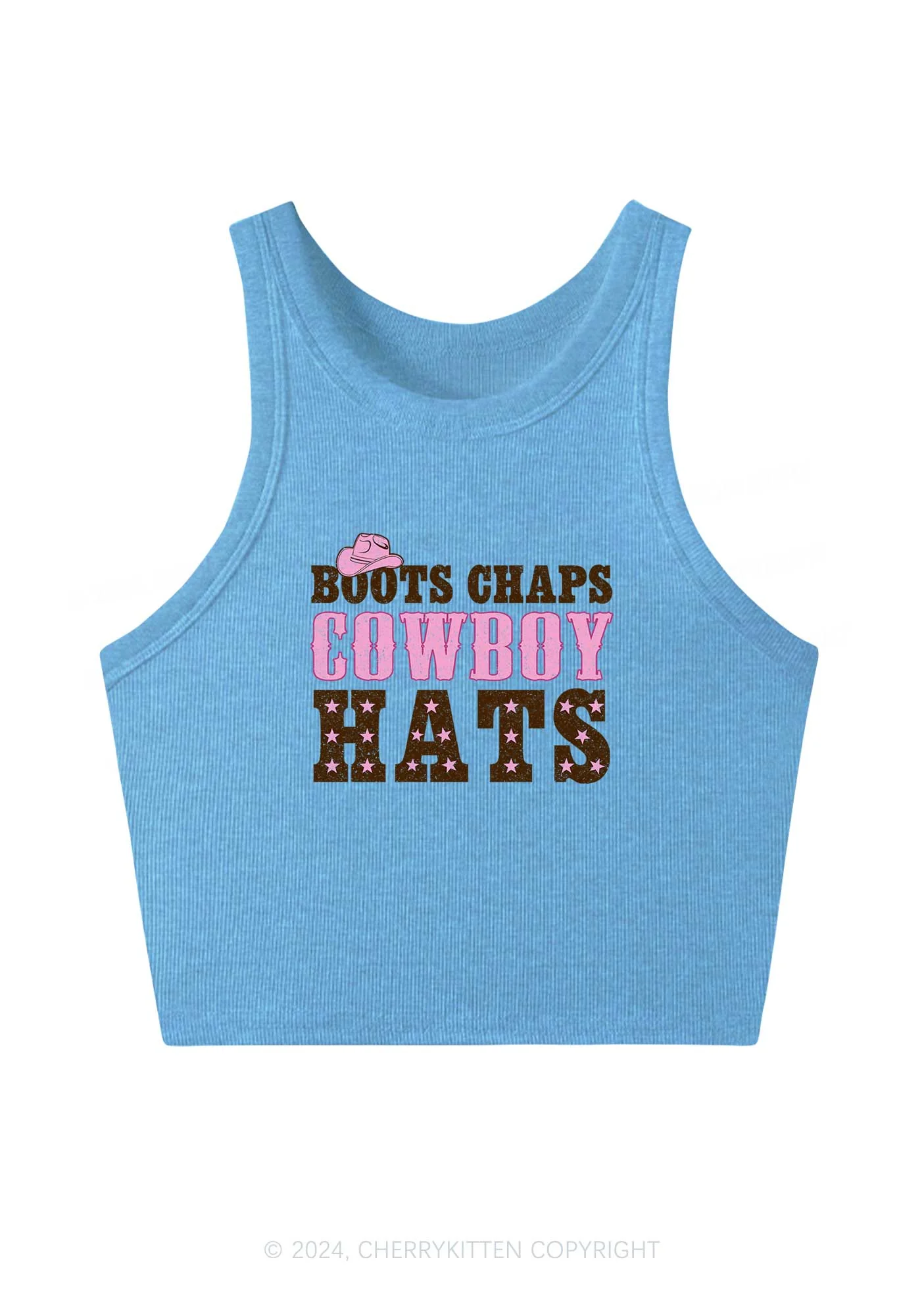 Cowboy Hats Y2K Crop Tank Top Cherrykitten - Image 4