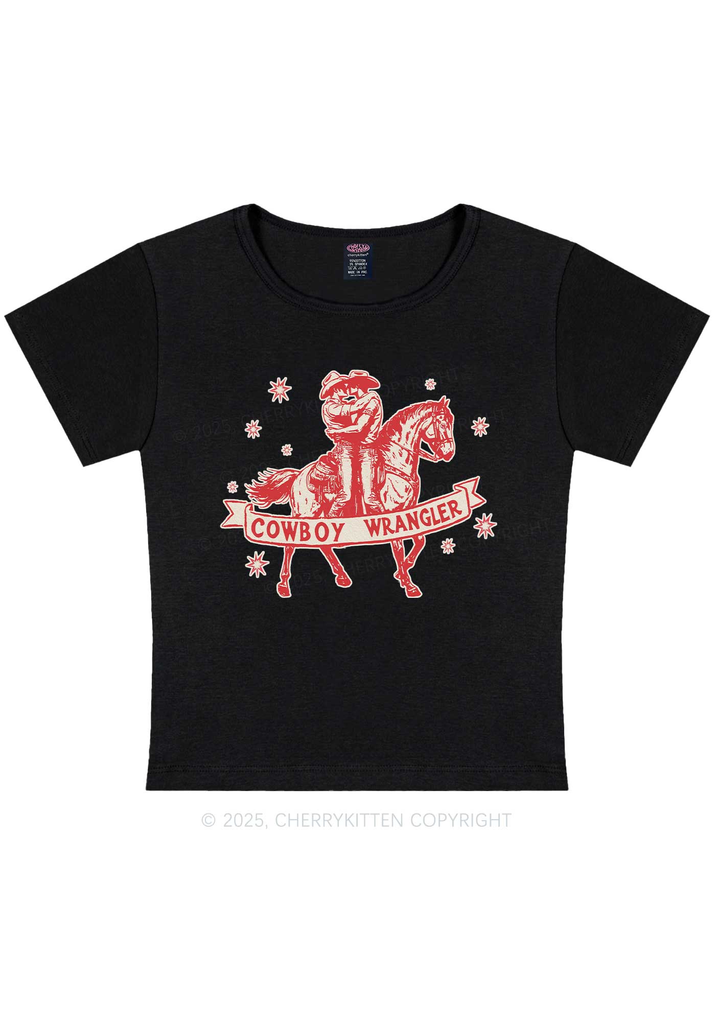 Cowboy Wrangler Pride Y2K Baby Tee Cherrykitten - Image 4