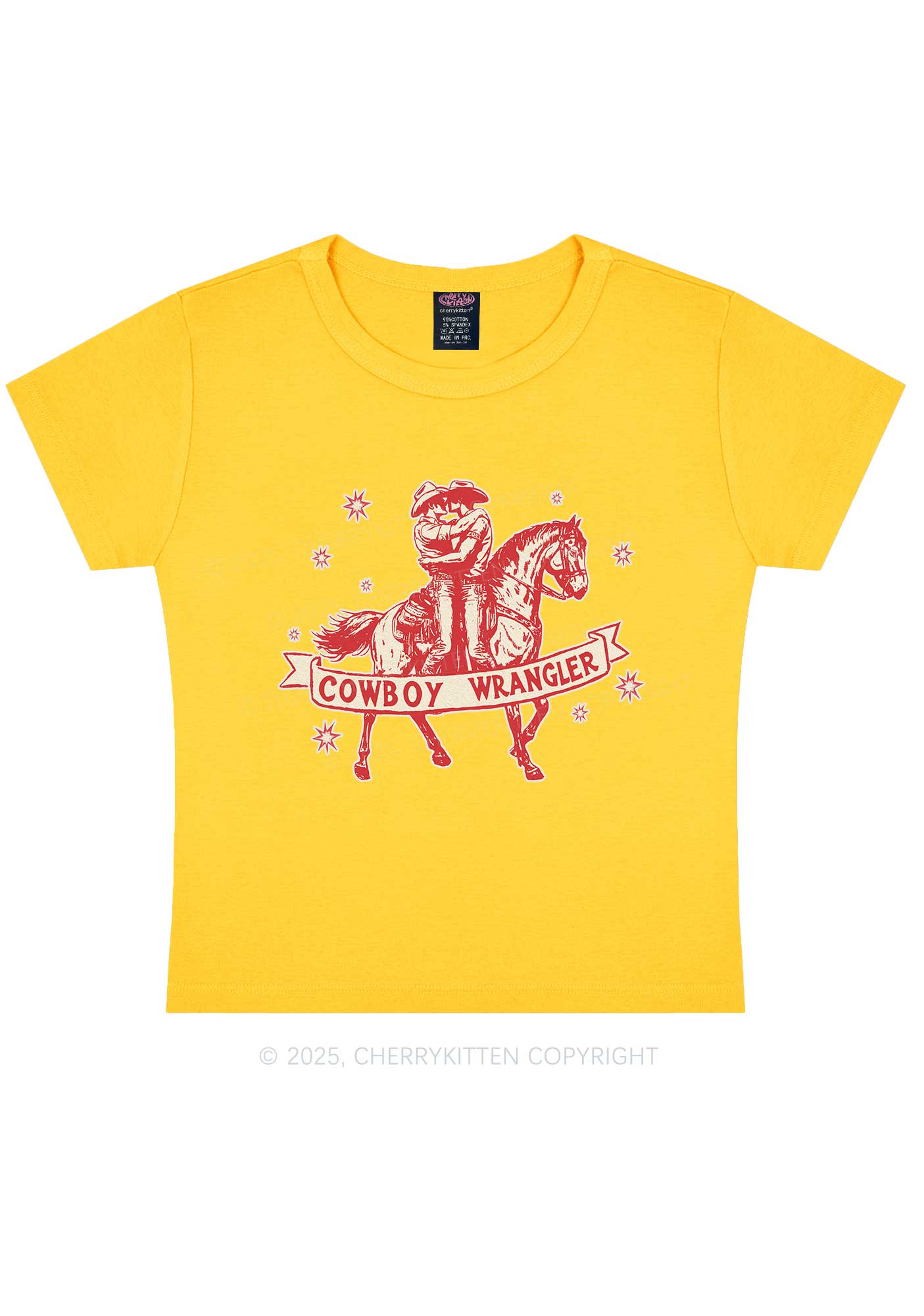 Cowboy Wrangler Pride Y2K Baby Tee Cherrykitten - Image 7