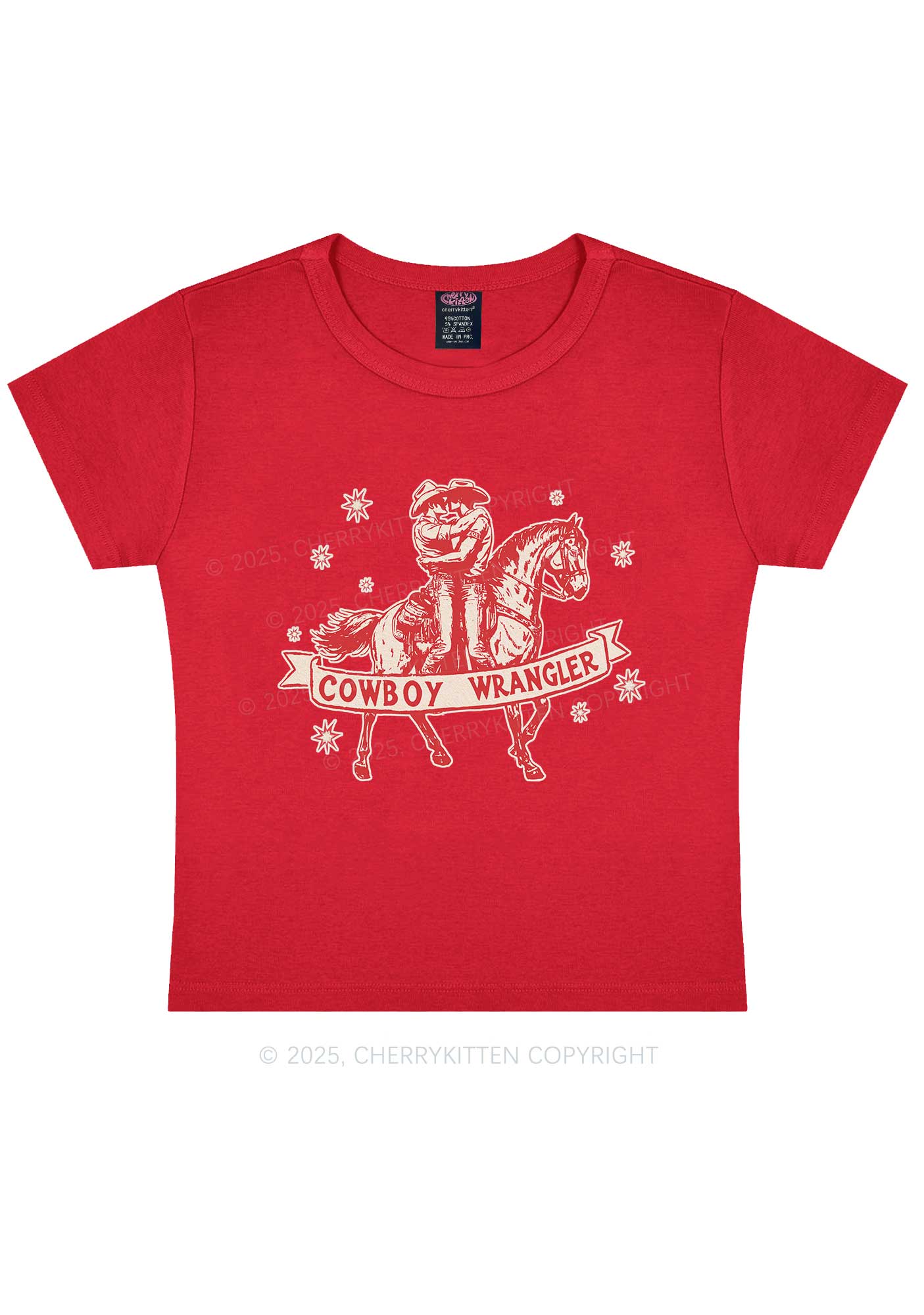 Cowboy Wrangler Pride Y2K Baby Tee Cherrykitten - Image 8