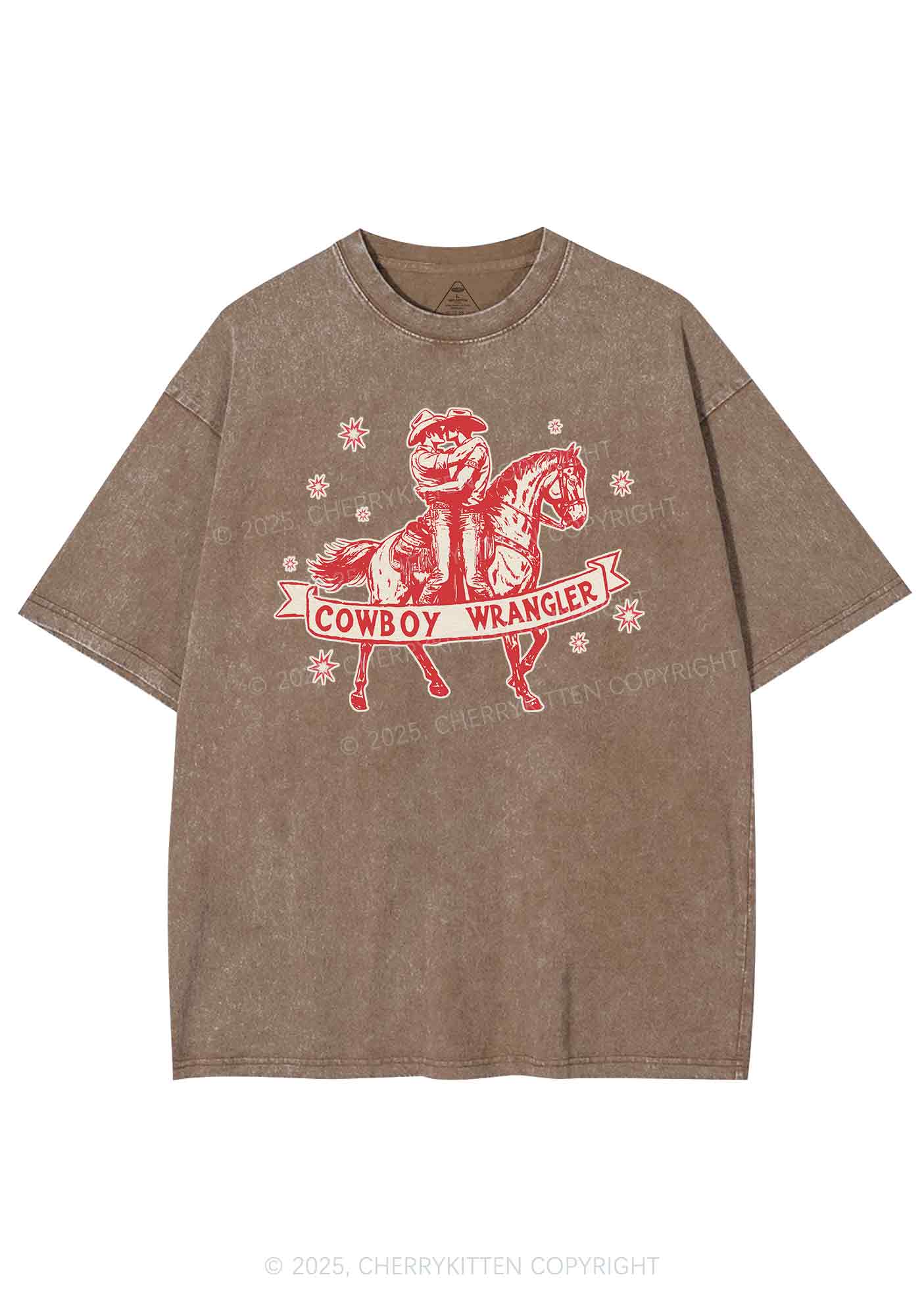 Cowboy Wrangler Pride Y2K Shirts Washed Tee Cherrykitten - Image 6
