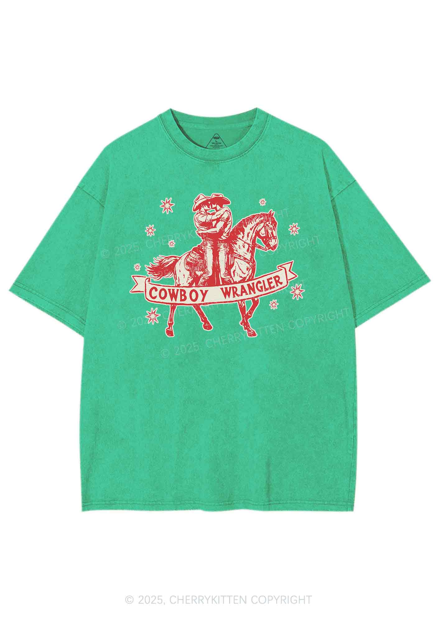 Cowboy Wrangler Pride Y2K Shirts Washed Tee Cherrykitten - Image 7