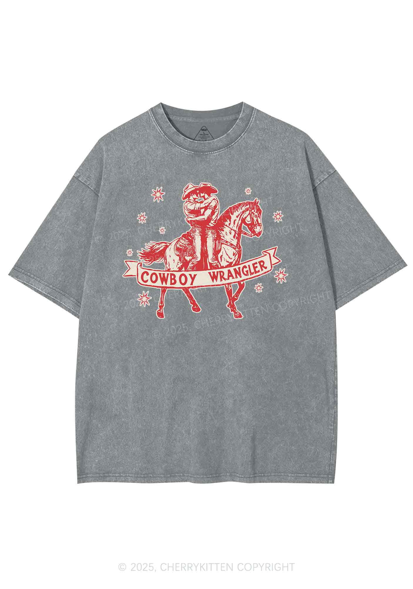 Cowboy Wrangler Pride Y2K Shirts Washed Tee Cherrykitten - Image 8