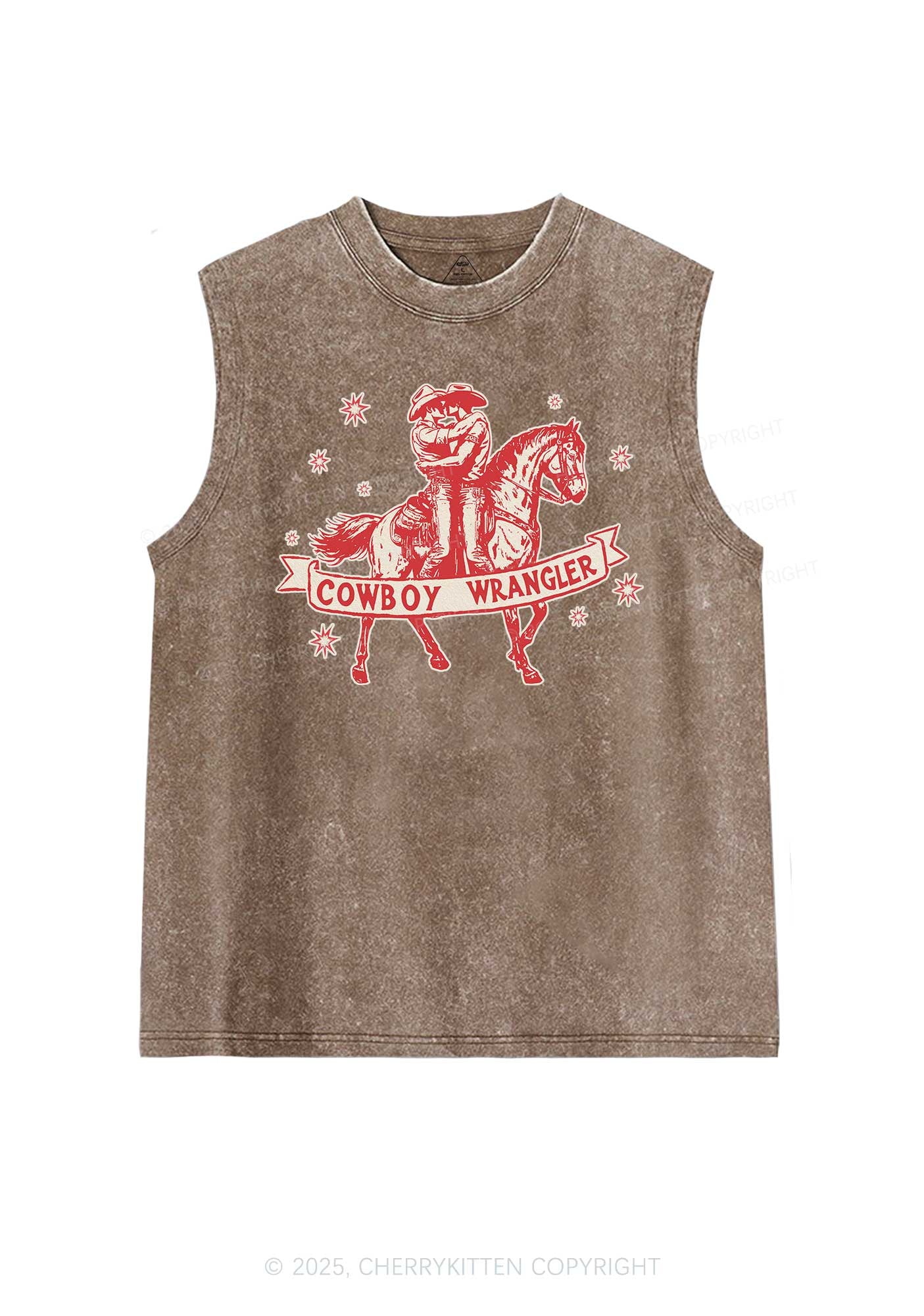 Cowboy Wrangler Pride Y2K Washed Muscle Tank Cherrykitten - Image 5