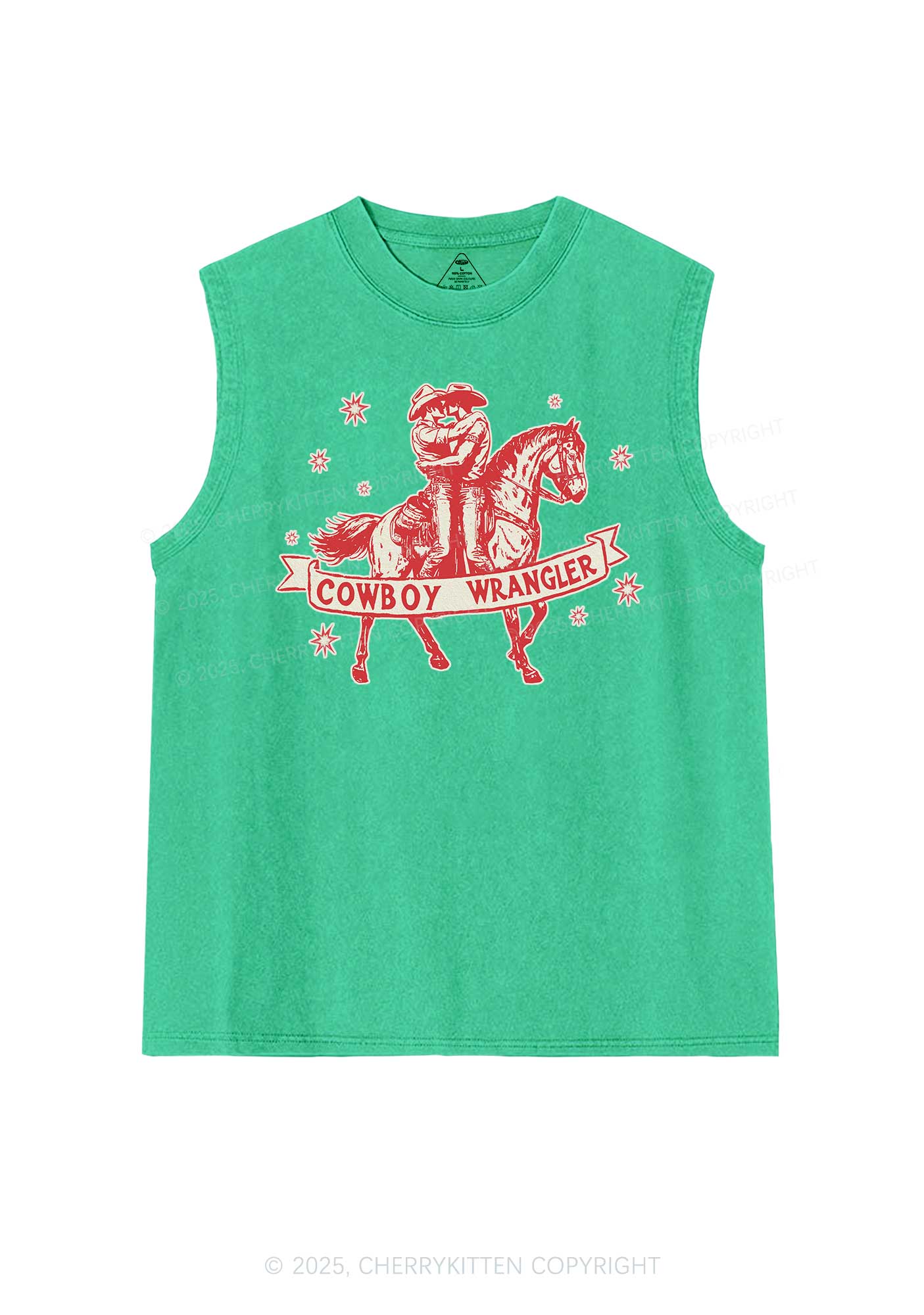 Cowboy Wrangler Pride Y2K Washed Muscle Tank Cherrykitten - Image 7