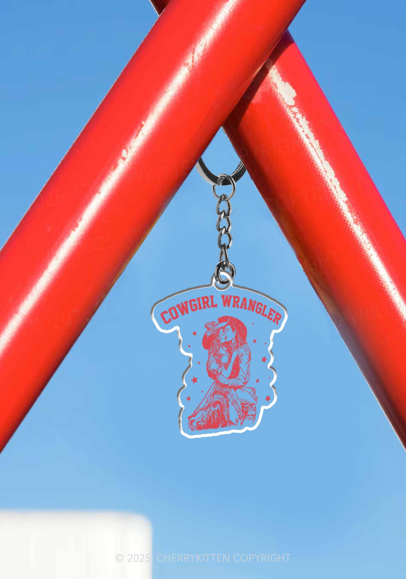 Cowgirl Wrangler Pride 1Pc Y2K Keychain Cherrykitten - Image 2