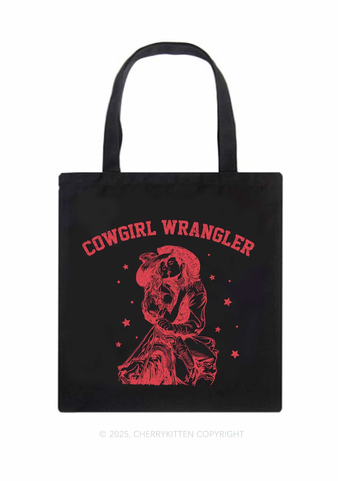 Cowgirl Wrangler Pride Y2K Canvas Tote Bag Cherrykitten - Image 3