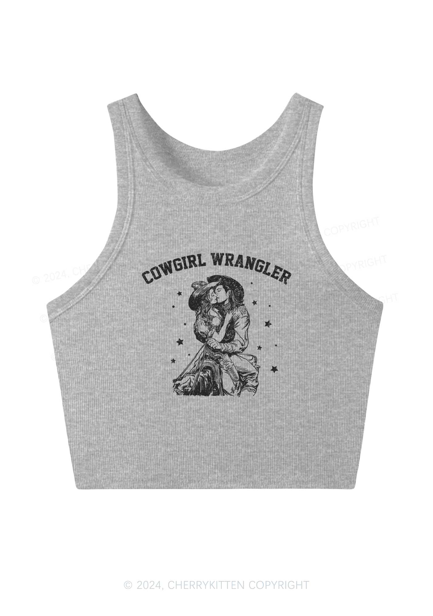 Cowgirl Wrangler Y2K Crop Tank Top Cherrykitten - Image 3