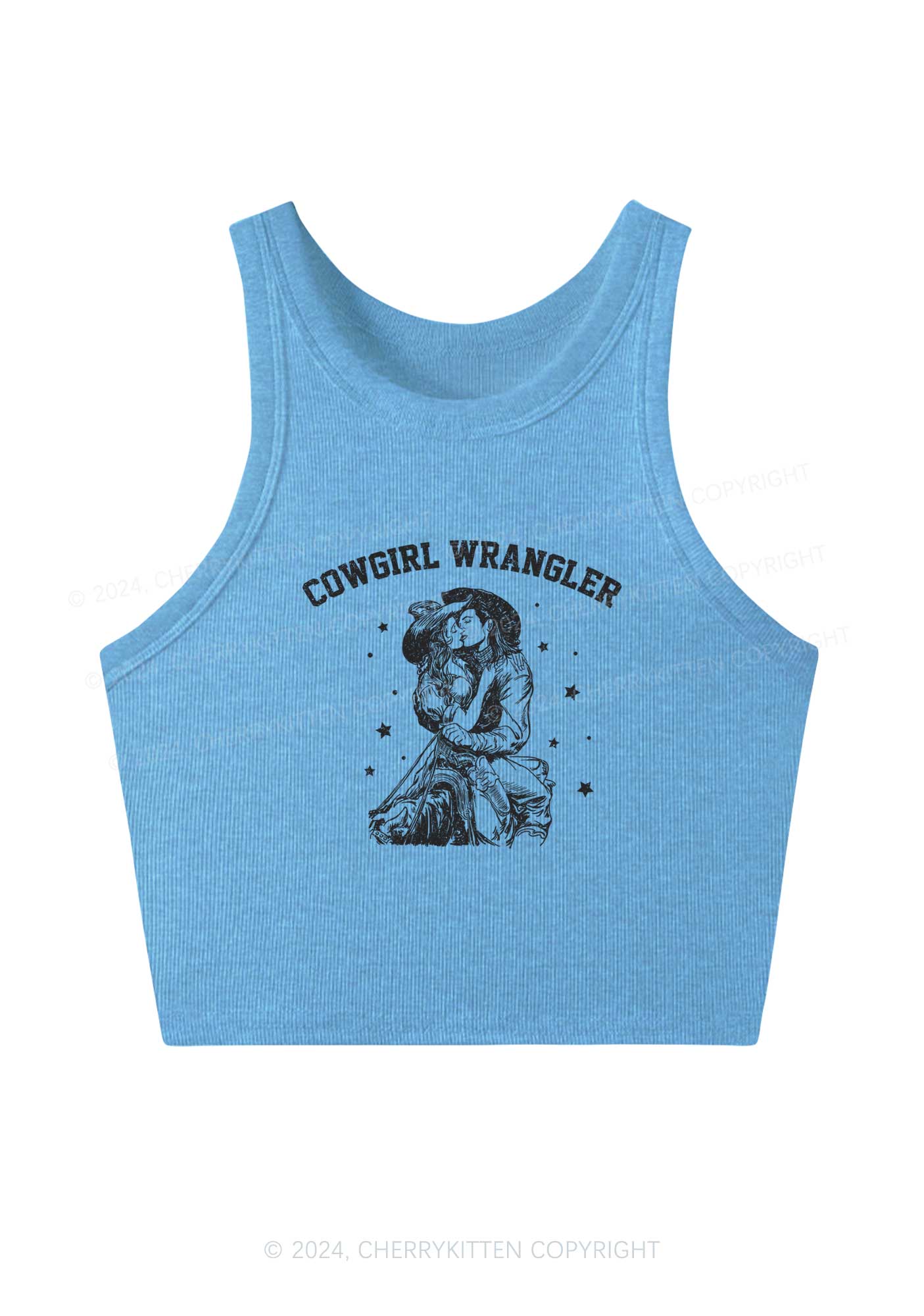 Cowgirl Wrangler Y2K Crop Tank Top Cherrykitten - Image 4