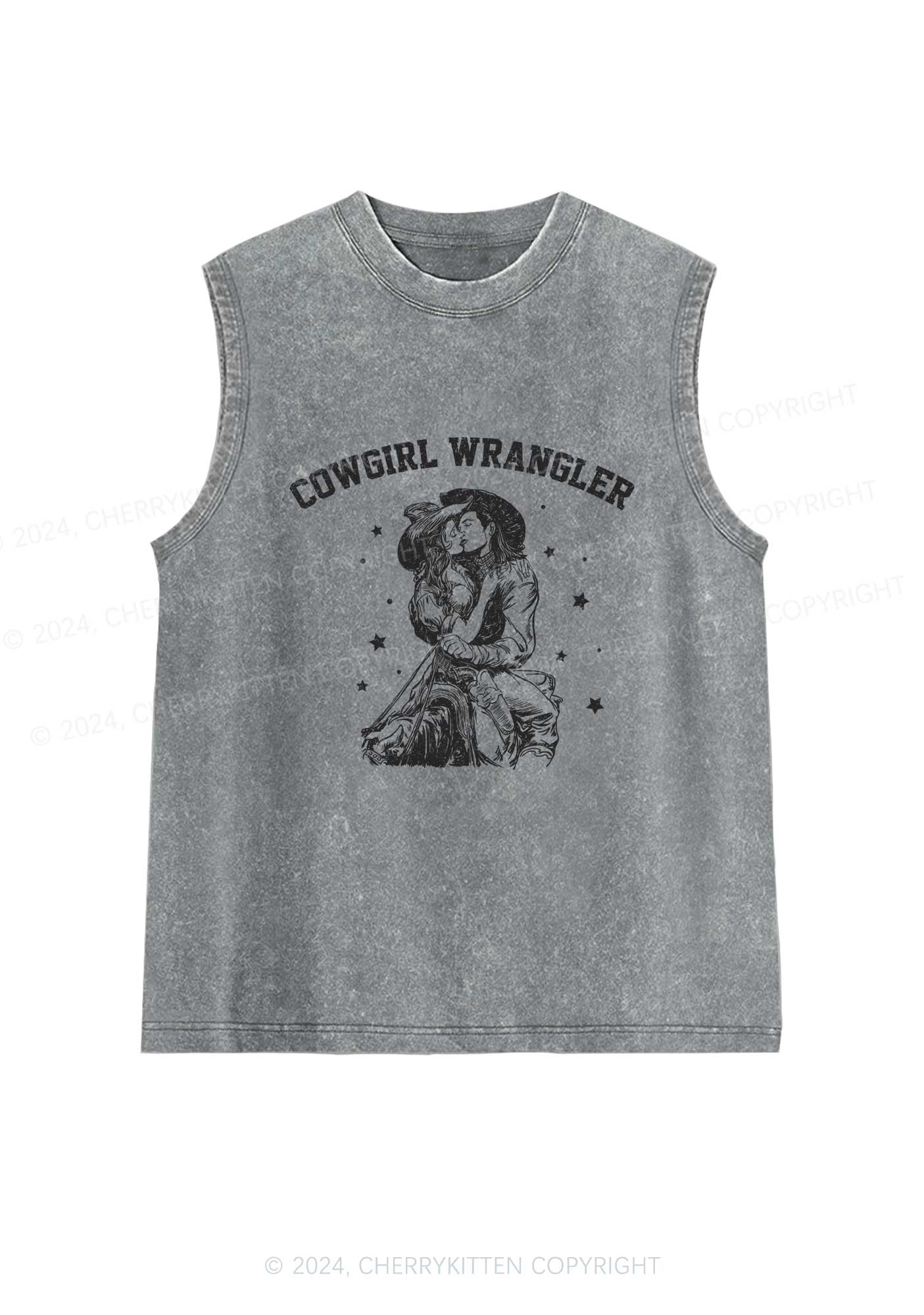 Cowgirl Wrangler Y2K Washed Tank Cherrykitten - Image 5