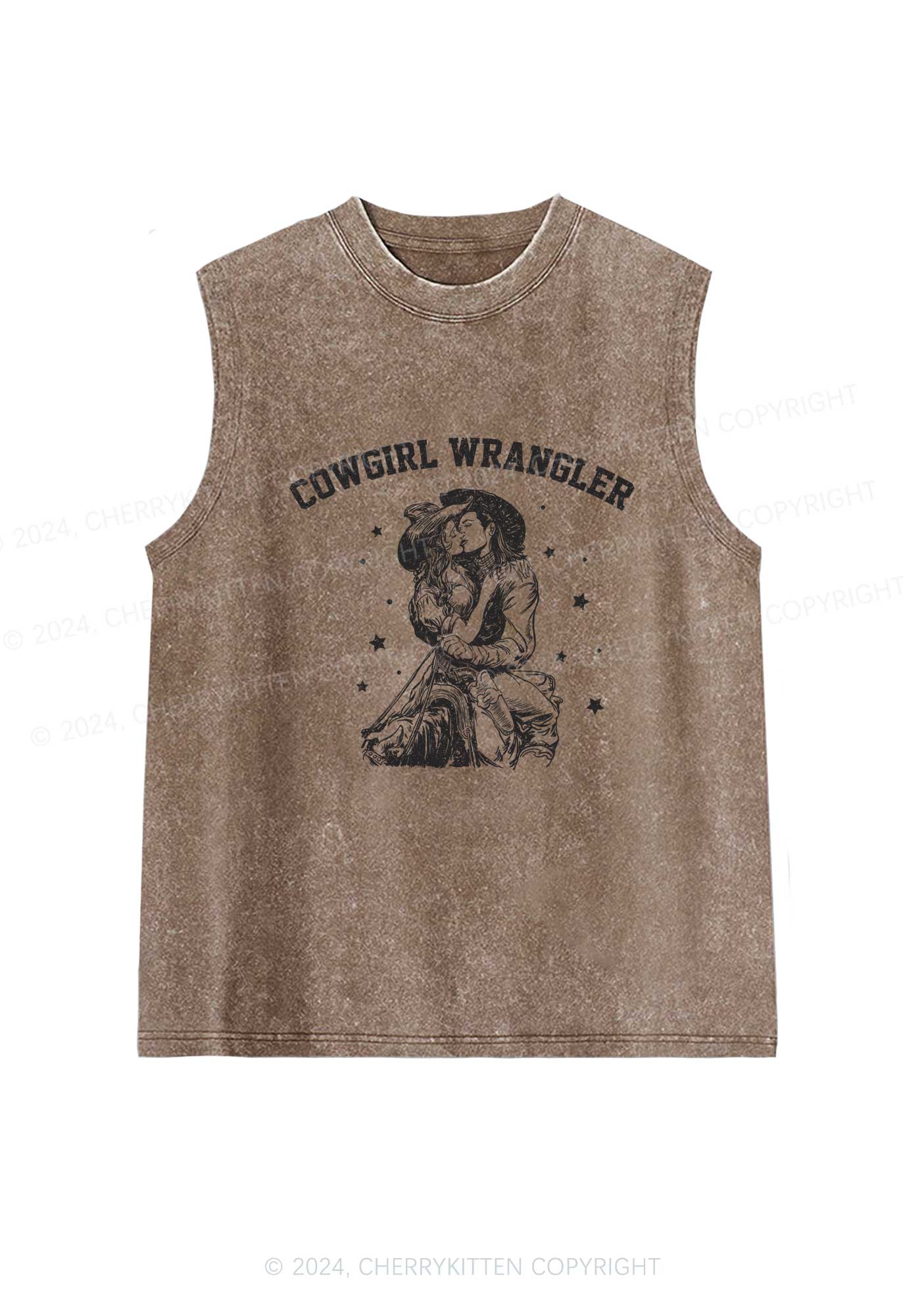 Cowgirl Wrangler Y2K Washed Tank Cherrykitten - Image 6