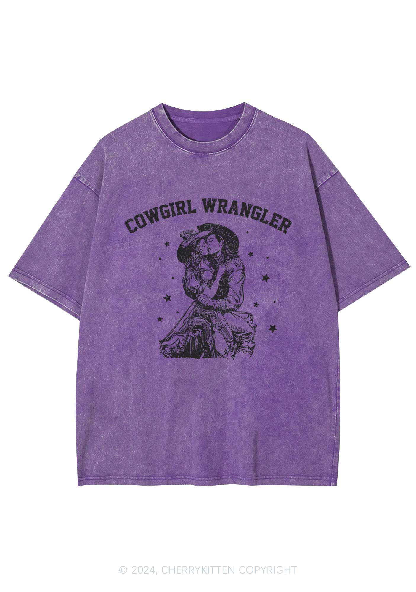 Cowgirl Wrangler Y2K Washed Tee Cherrykitten - Image 4