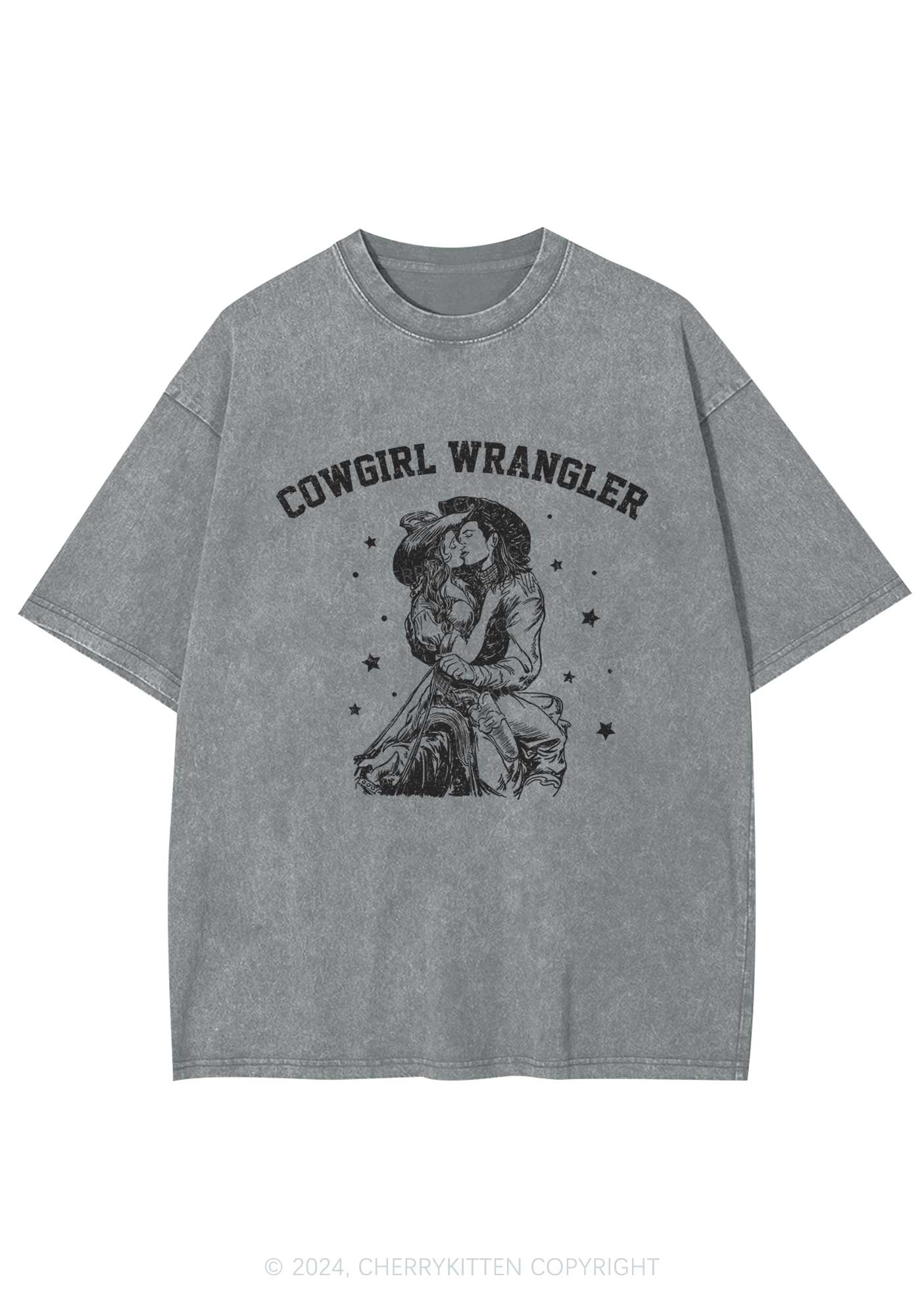 Cowgirl Wrangler Y2K Washed Tee Cherrykitten - Image 5