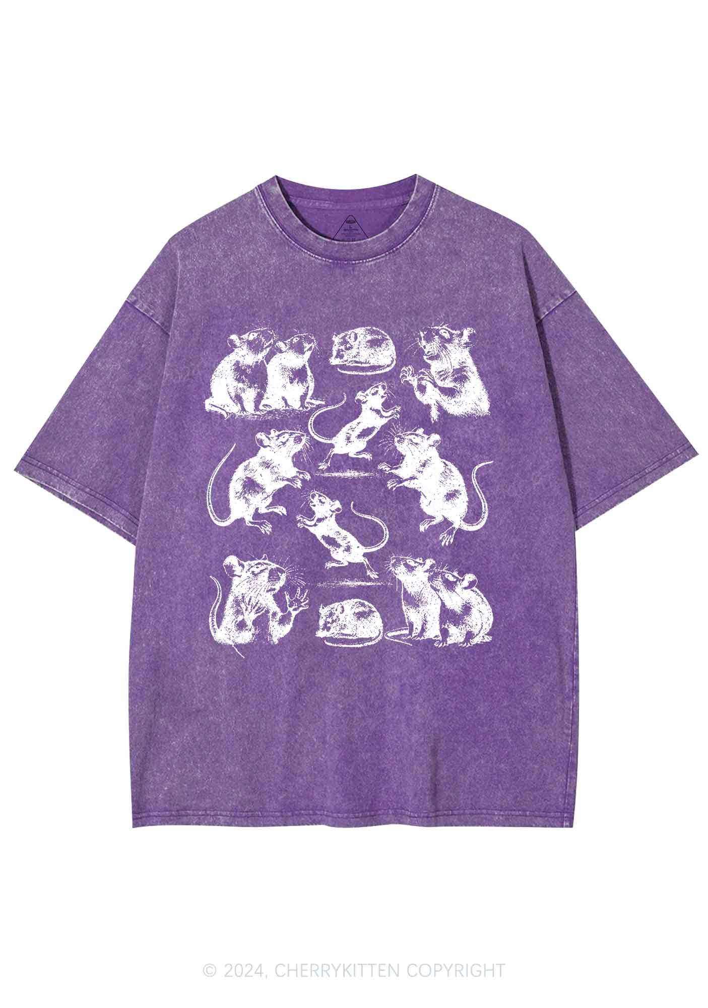 Crazy Rats Y2K Washed Tee Cherrykitten - Image 6