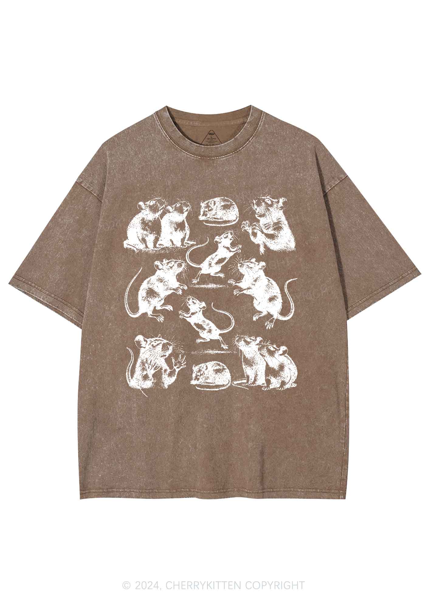 Crazy Rats Y2K Washed Tee Cherrykitten - Image 7