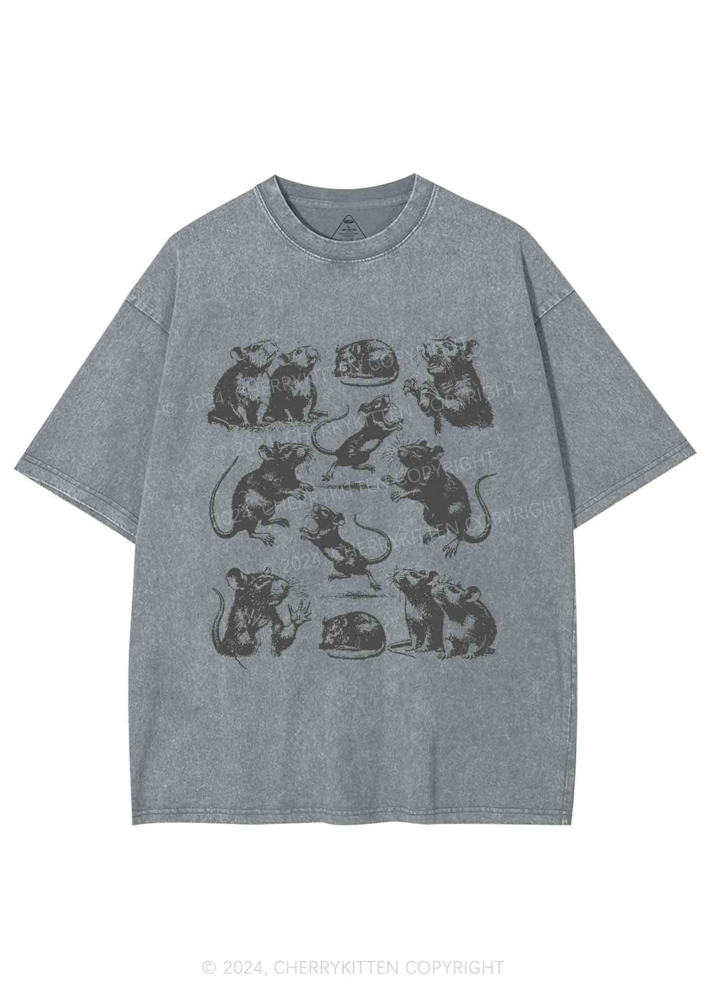 Crazy Rats Y2K Washed Tee Cherrykitten - Image 8