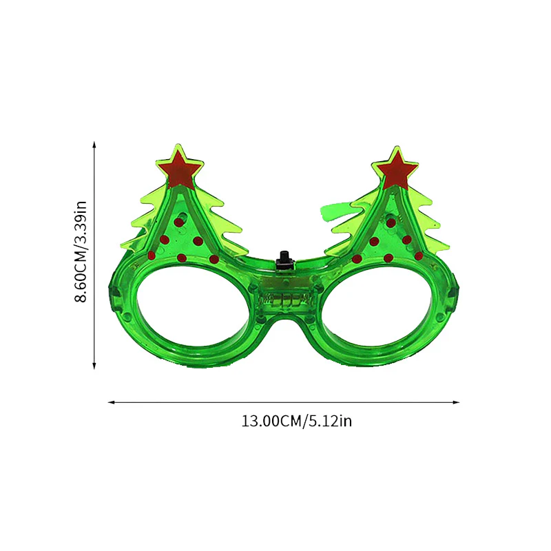Creative Y2K Christmas Tree Glowing Glasses - Image 2