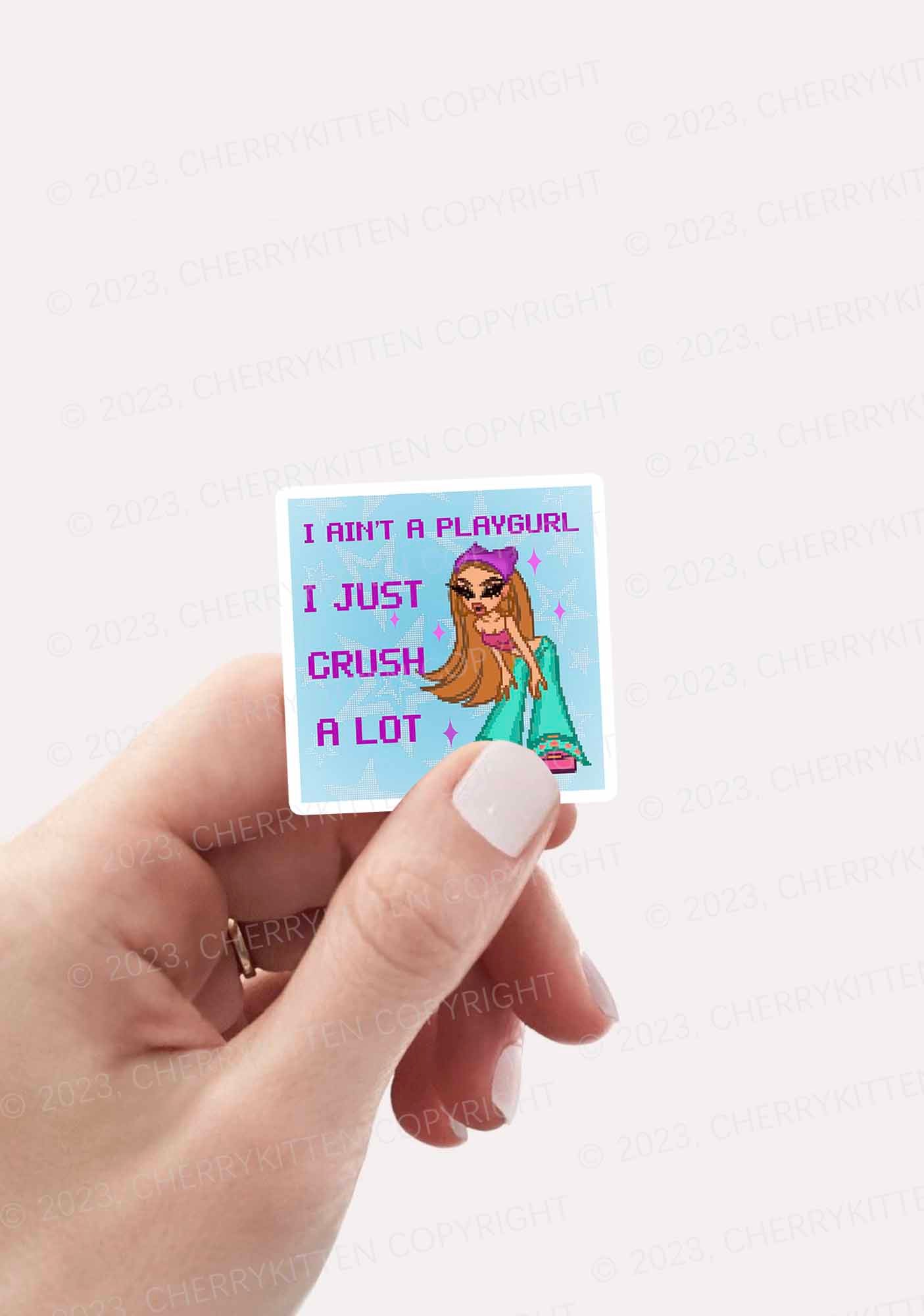 Crush A Lot 1Pc Y2K Sticker Cherrykitten - Image 2