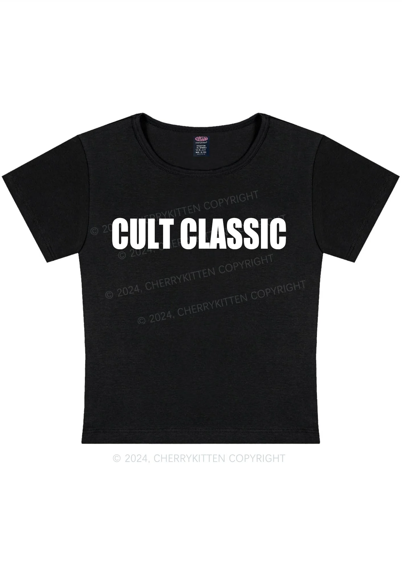 Cult Classic Y2K Baby Tee Cherrykitten - Image 3