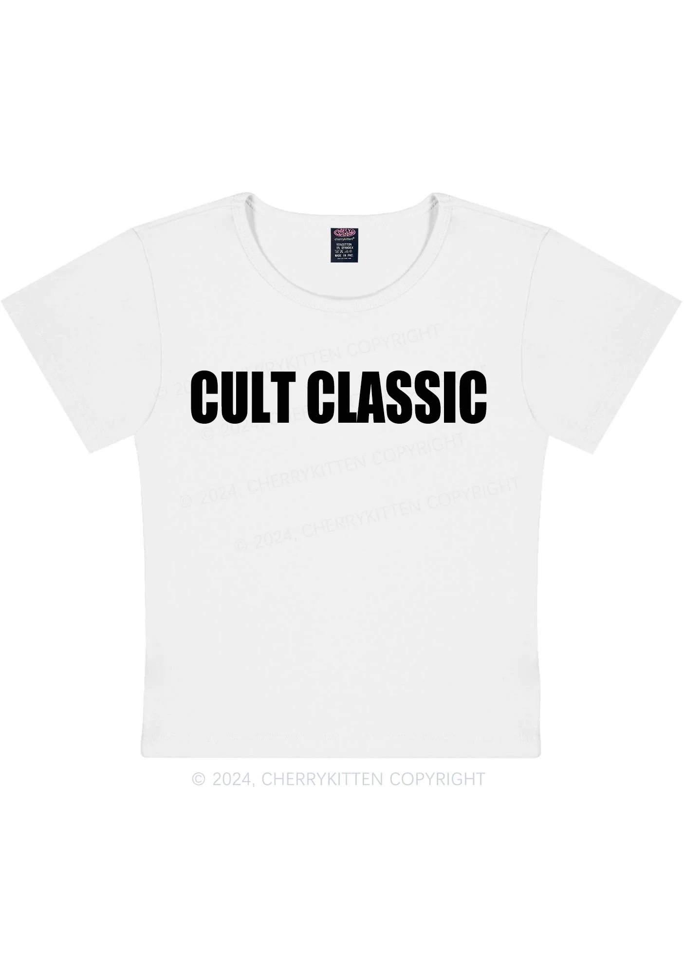 Cult Classic Y2K Baby Tee Cherrykitten - Image 4