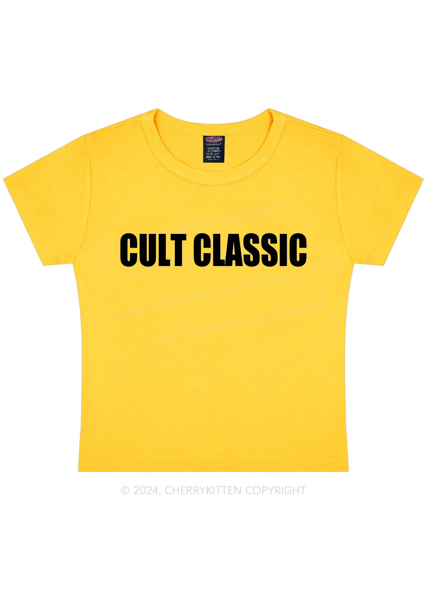Cult Classic Y2K Baby Tee Cherrykitten - Image 5